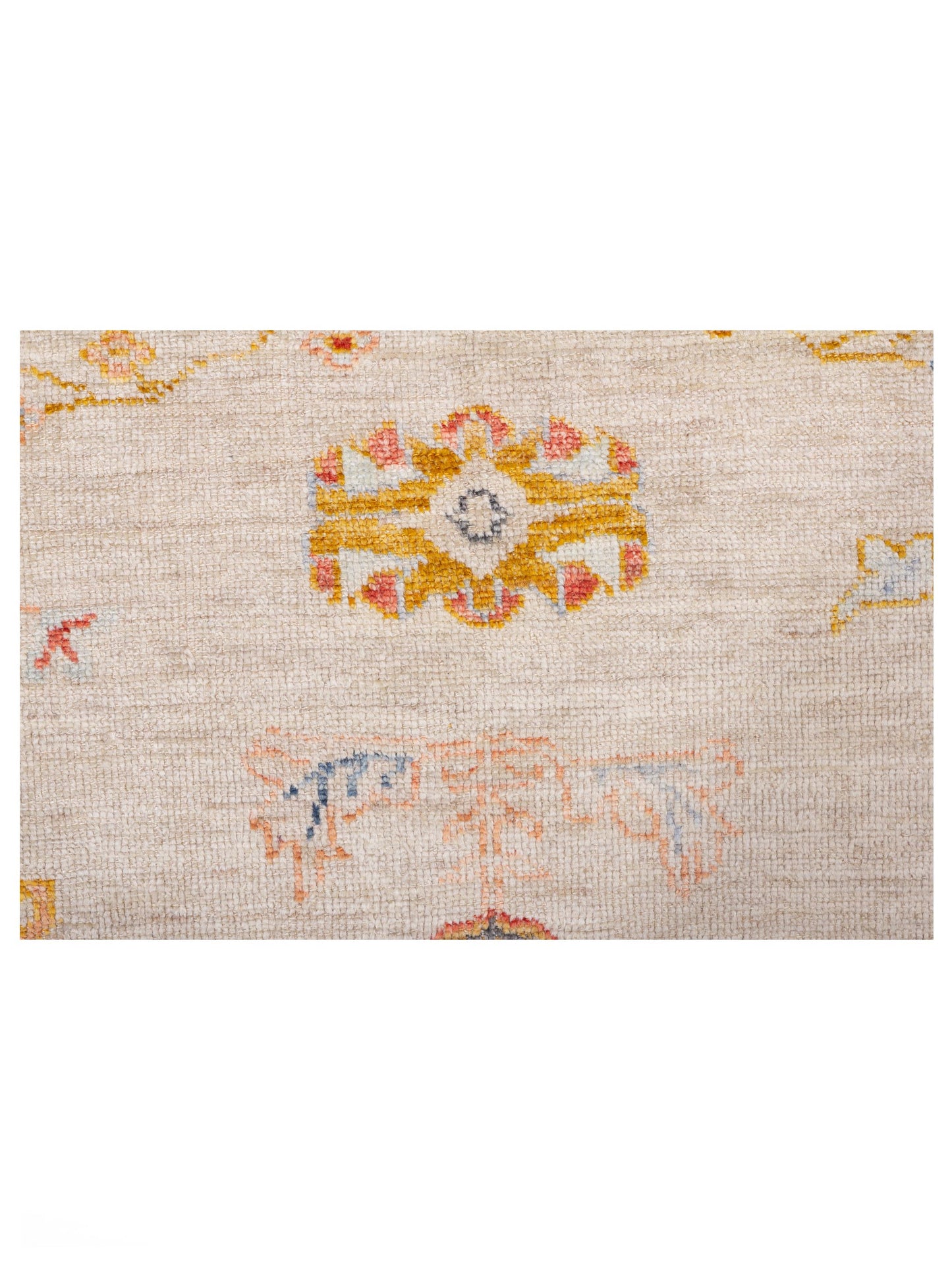 Angora Oushak 148018 Ivory Silver 9.3x11.5 Hand Knotted Rug