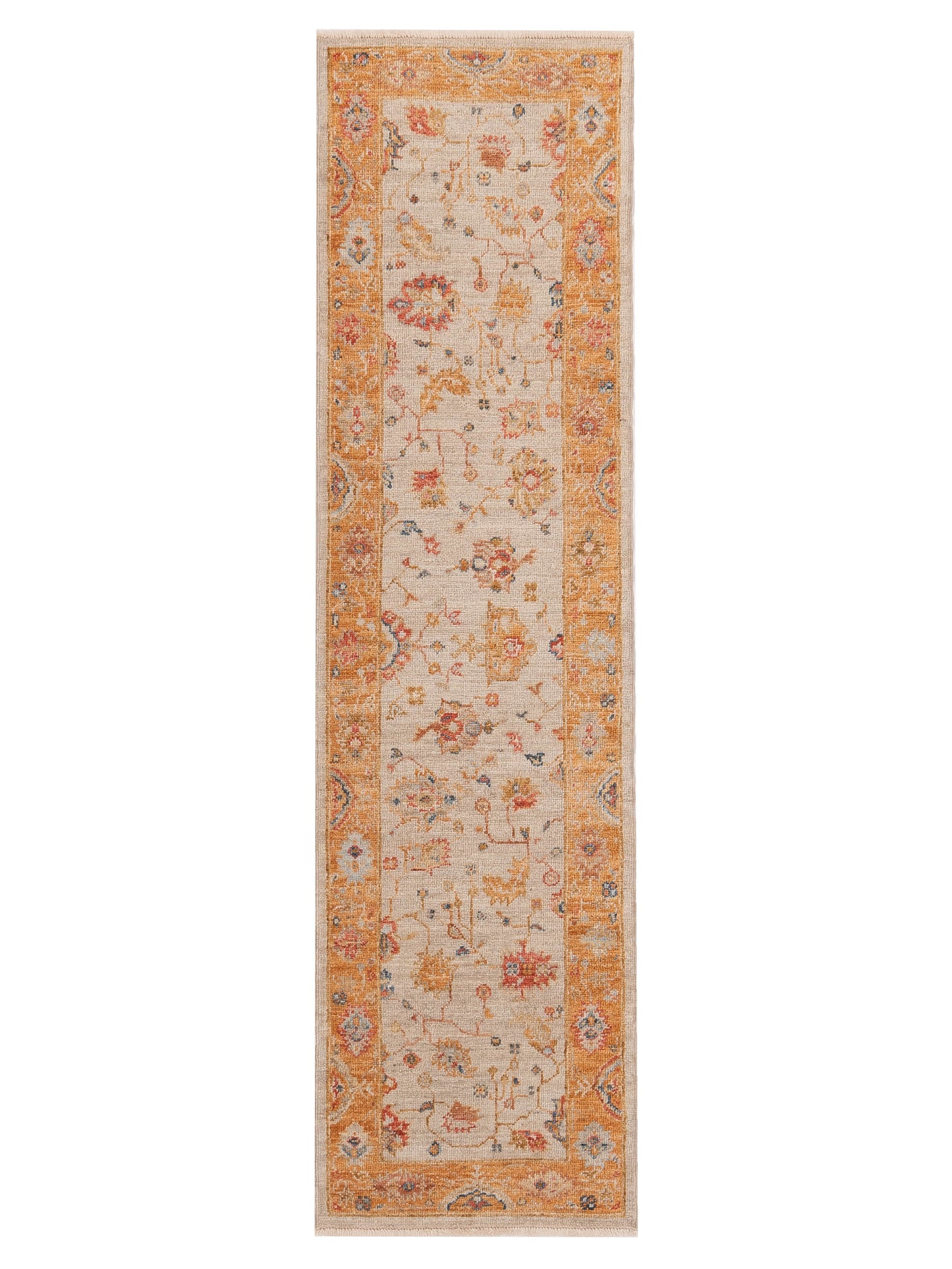 Anadol Angora Oushak Ivory Orange Traditional