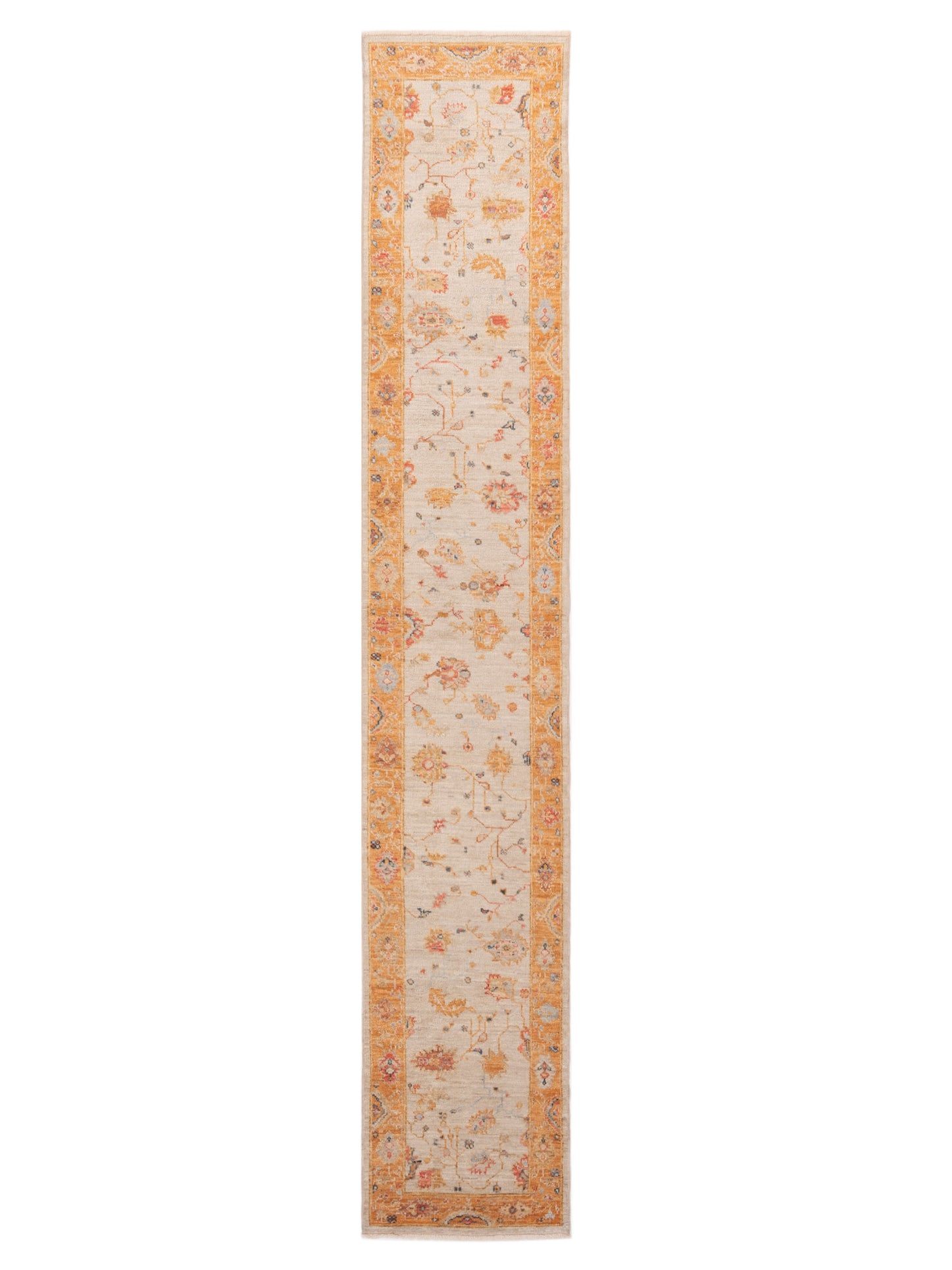 Anadol Angora Oushak Ivory Orange Traditional