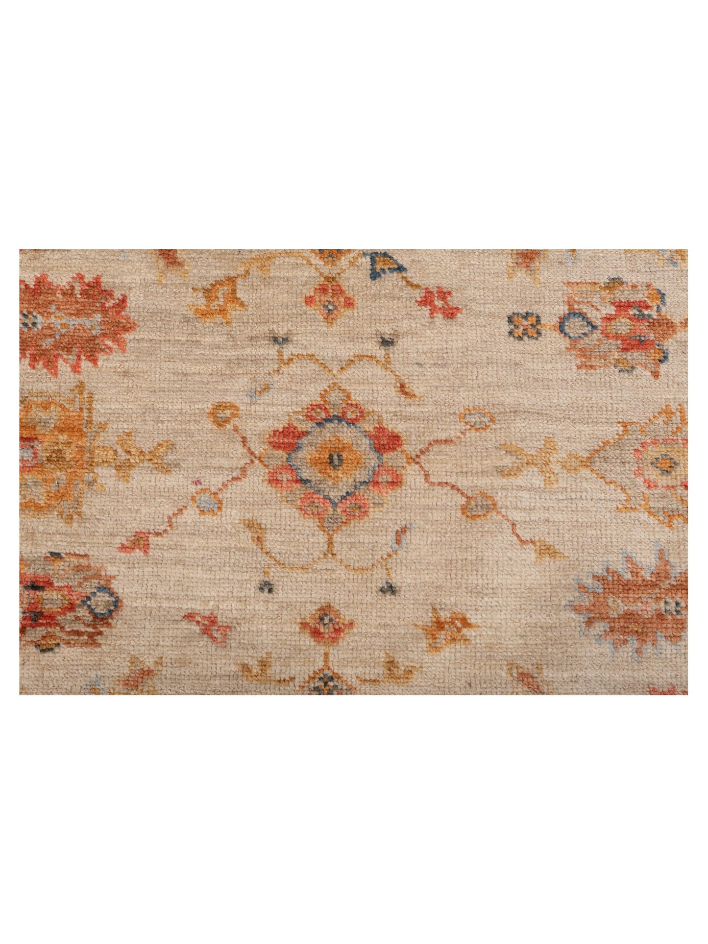 Angora Oushak 148063 Ivory Ivory 5.2x6.8 Hand Knotted Rug