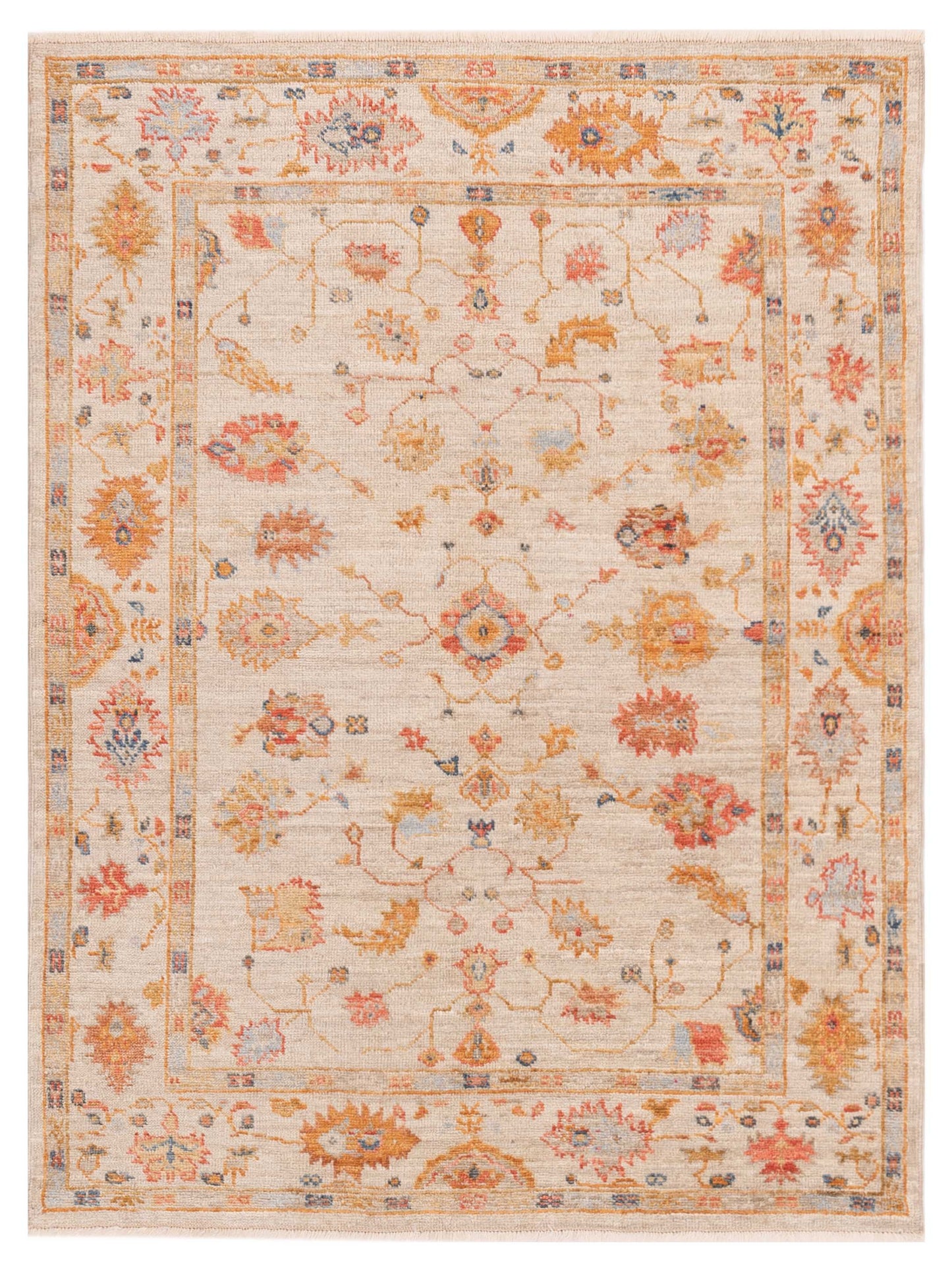 Anadol Angora Oushak Ivory Ivory Traditional