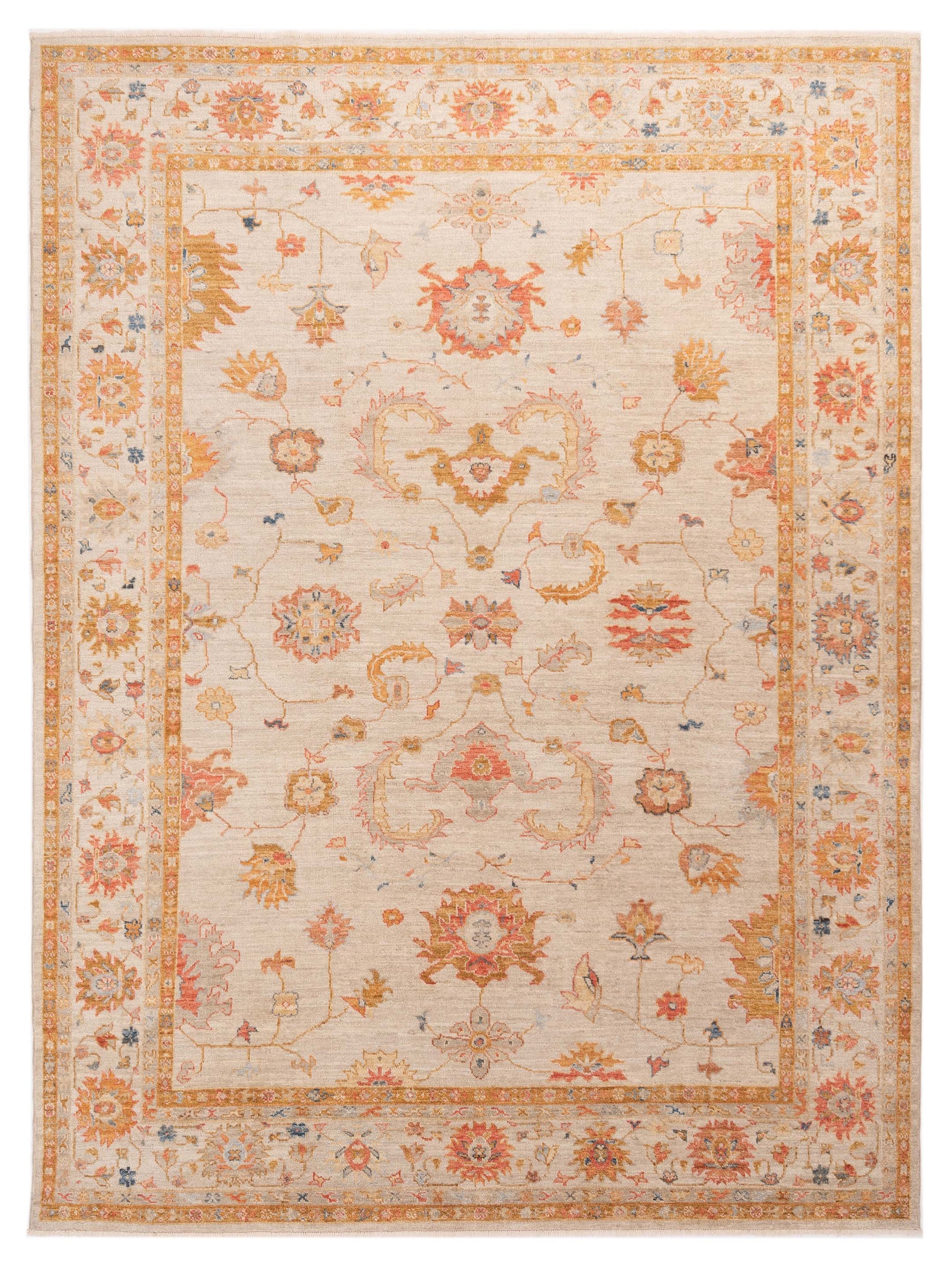 Anadol Angora Oushak  Ivory Ivory Traditional