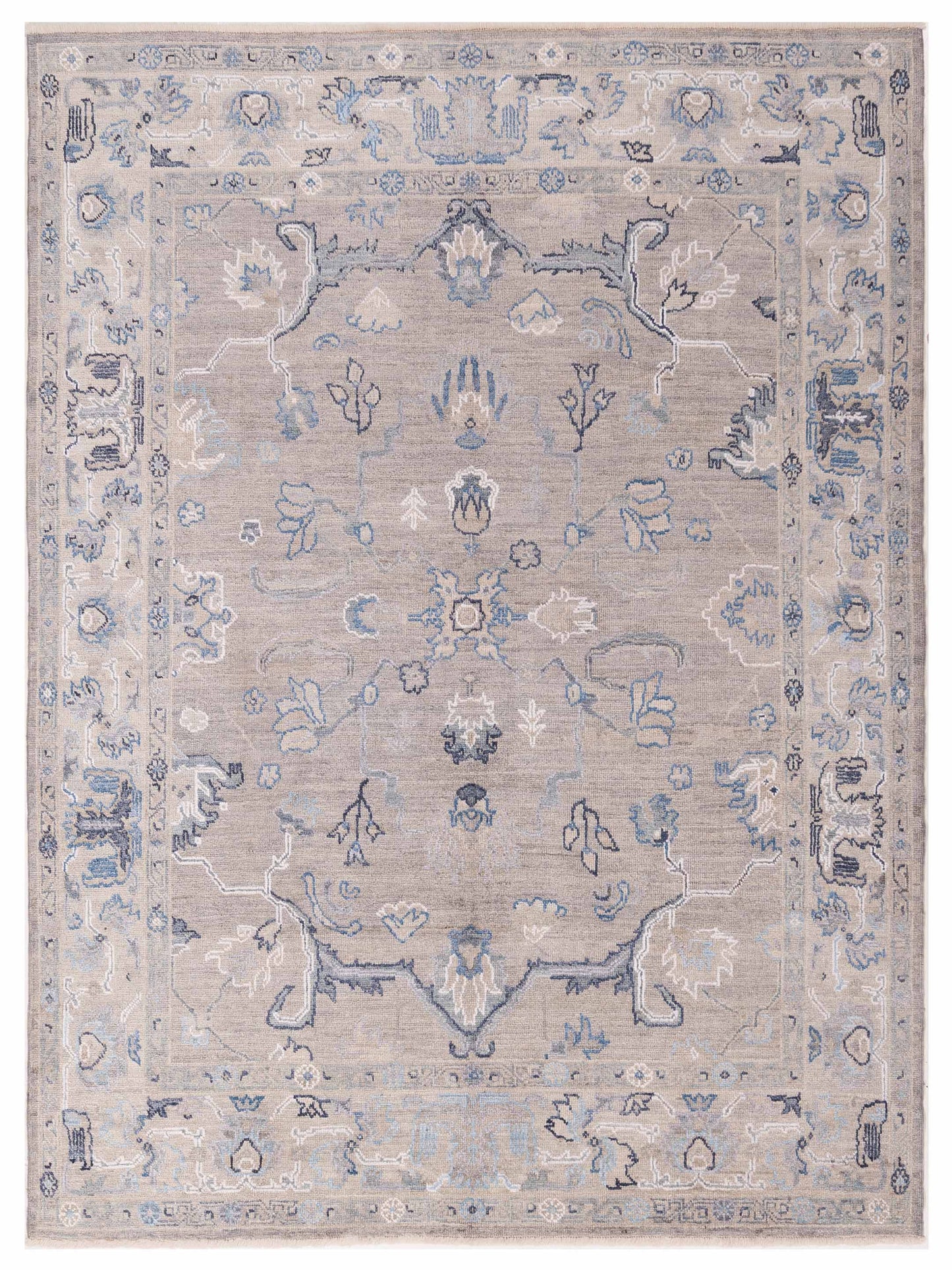 Anadol Angora Oushak  Gray Silver Traditional