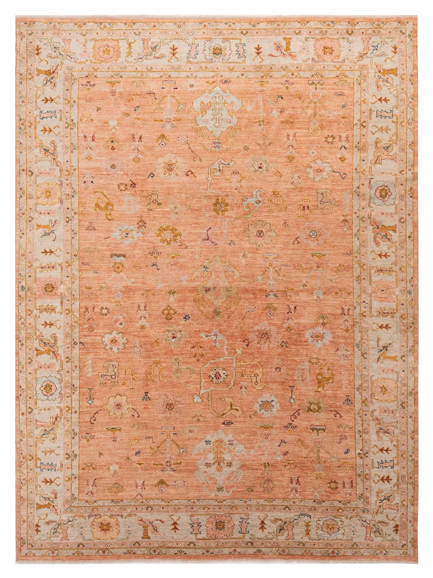 Anadol Angora Oushak  Pink Ivory Traditional
