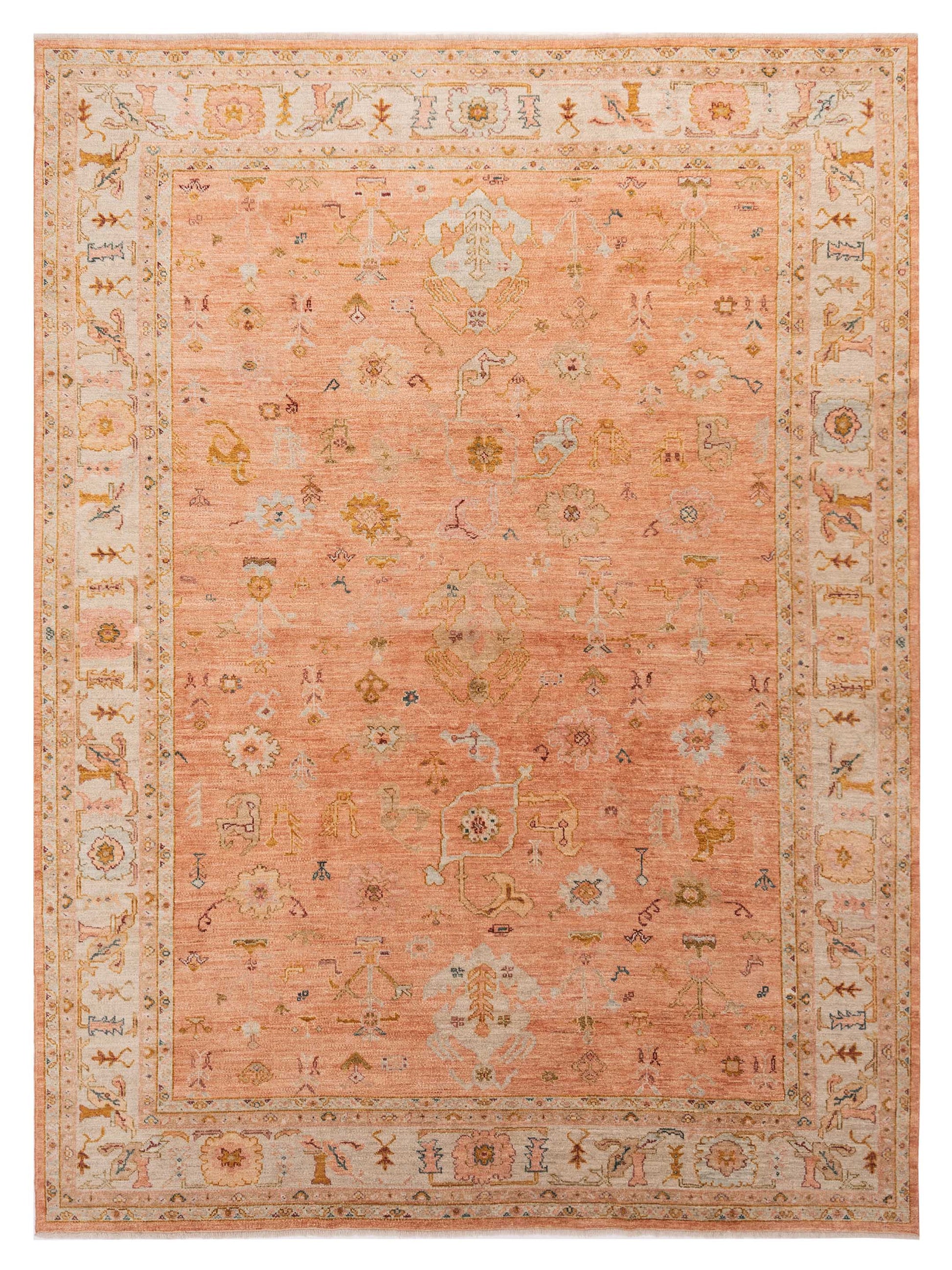 Anadol Angora Oushak  Pink Ivory Traditional
