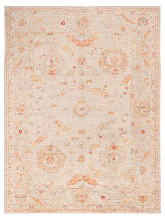 Anadol Angora Oushak  Ivory Silver Traditional