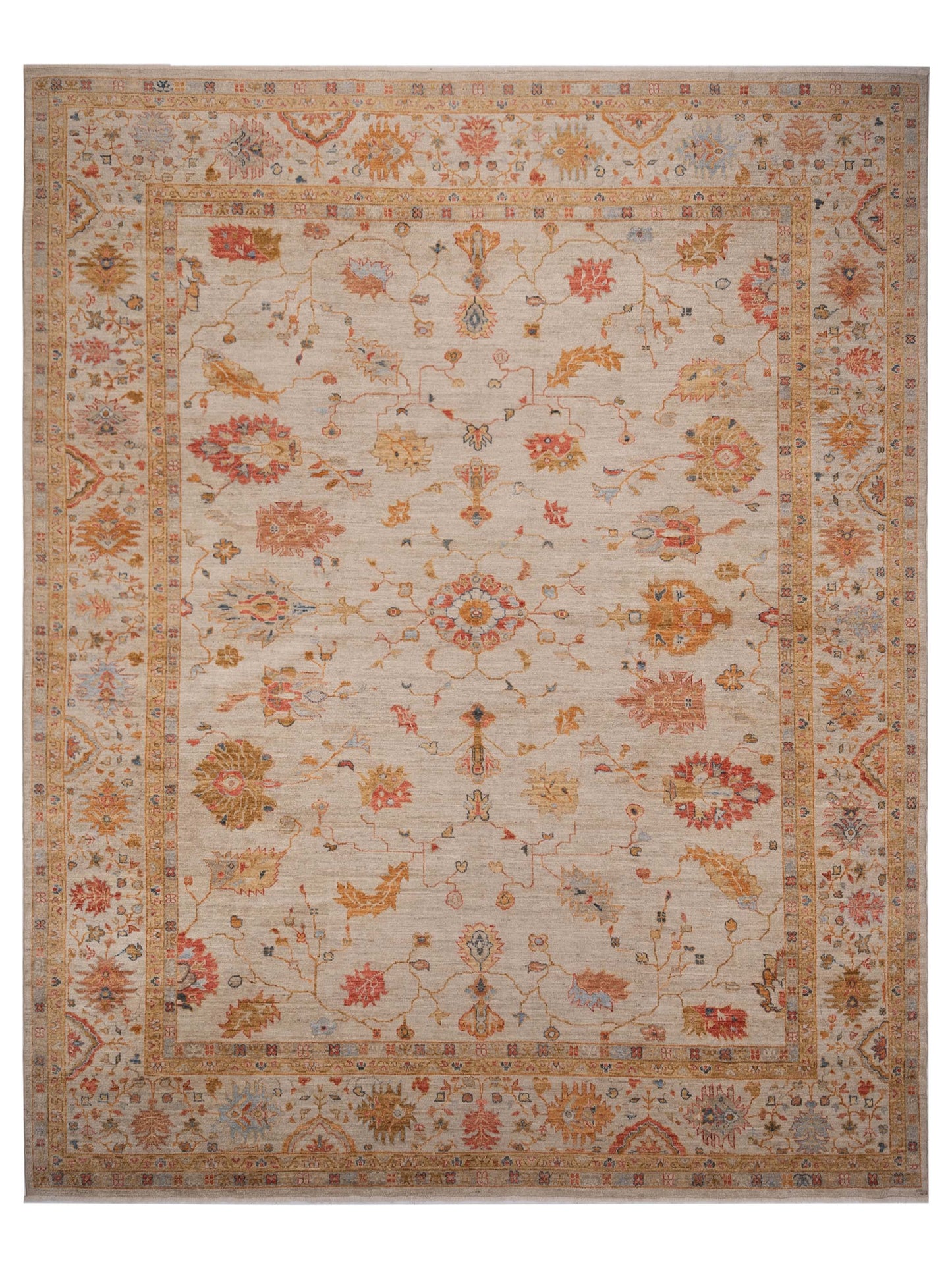 Anadol Angora Oushak Ivory Ivory Traditional