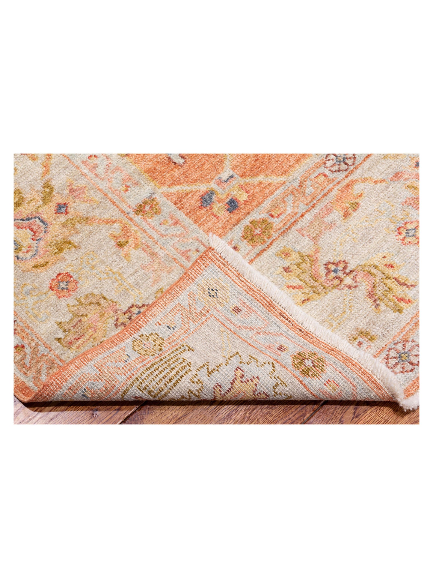 Atlas Myra Ivory Dark Blue 6.2x8.9 Hand Knotted Rug