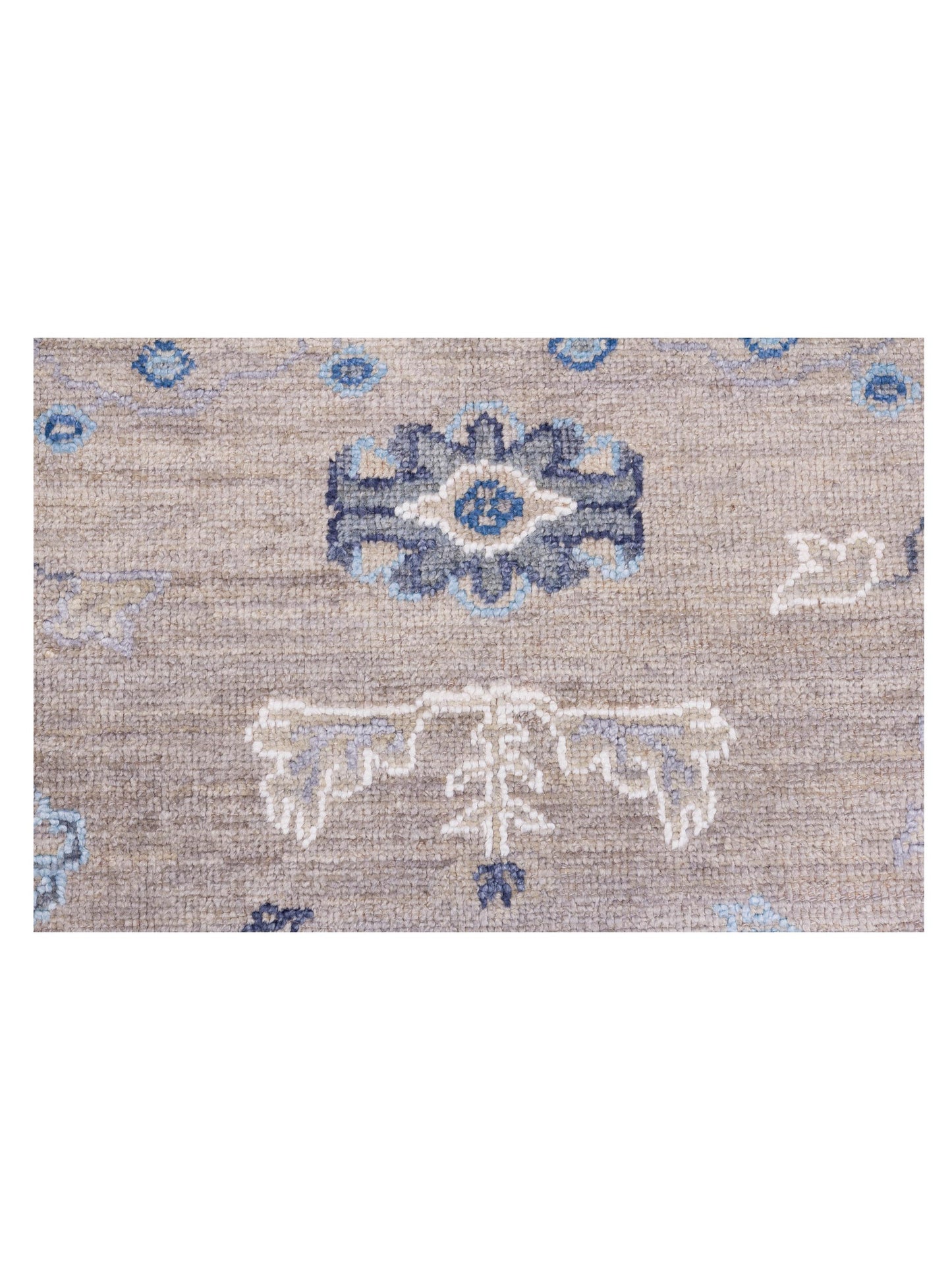 Angora Oushak 148165 Gray Gray 7.11x9.7 Hand Knotted Rug