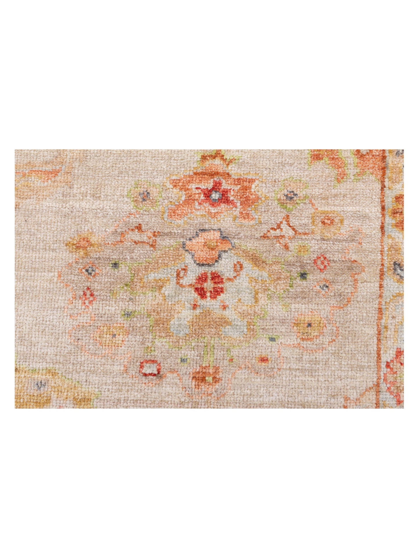 Angora Oushak 148167 Ivory Silver 8.2x9.6 Hand Knotted Rug