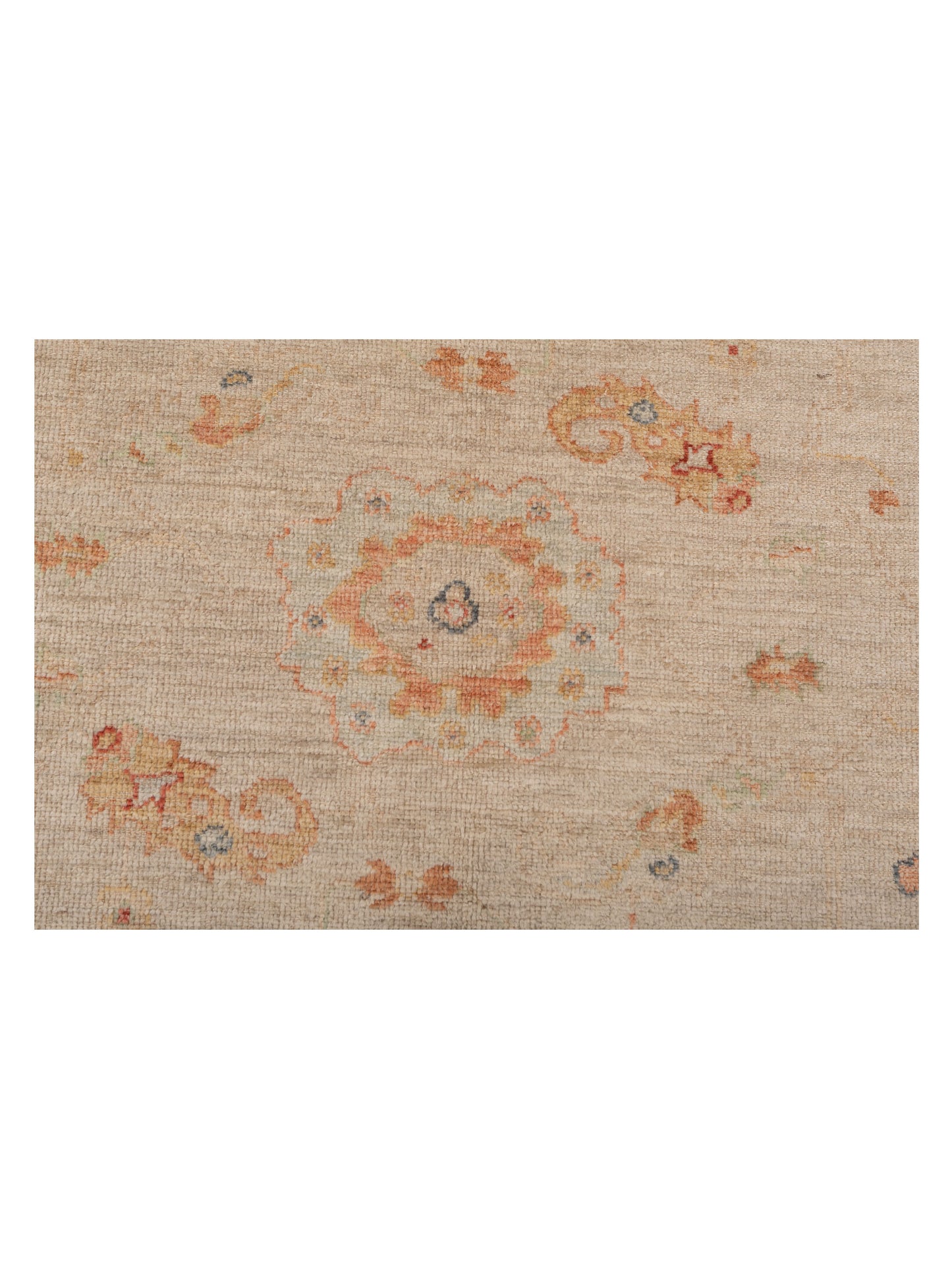 Angora Oushak 148188 Ivory Silver 6x11.5 Hand Knotted Rug