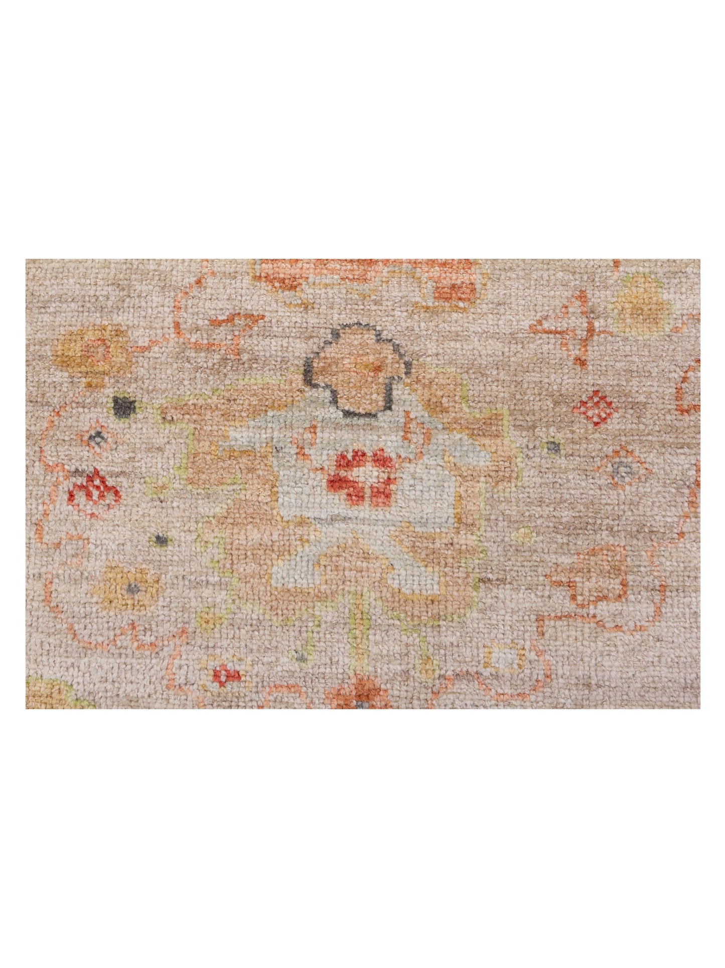 Angora Oushak 148191 Ivory Silver 10.4x13.6 Hand Knotted Rug