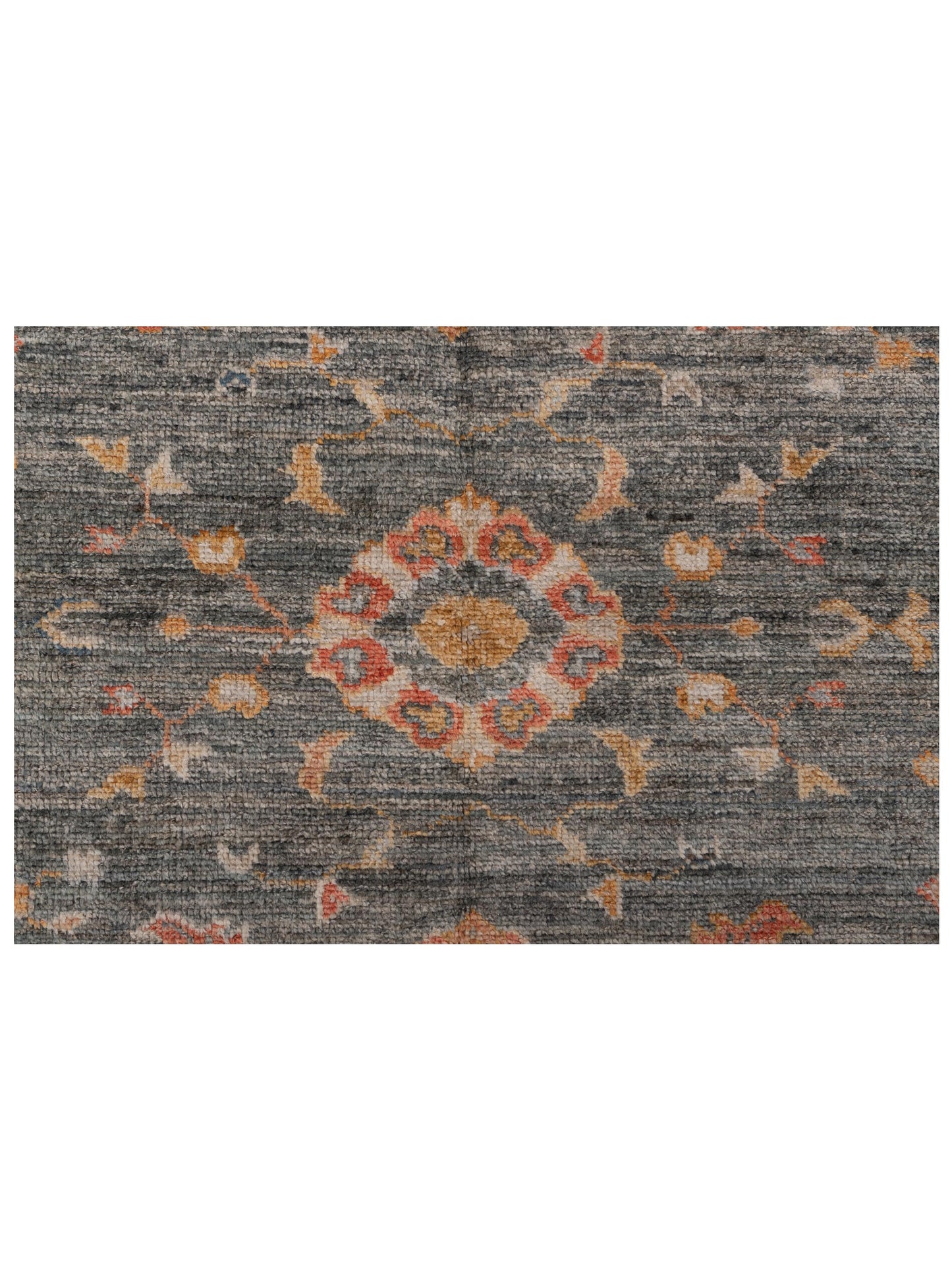 Angora Oushak 148193 Teal Blue Ivory 8.2x9.8 Hand Knotted Rug