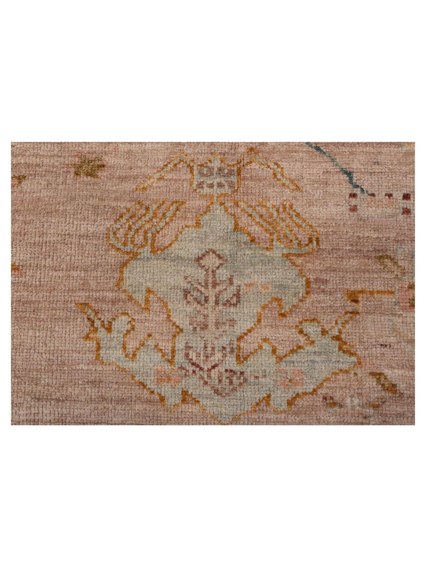 Angora Oushak 148207 Pink Ivory 8.4x9.5 Hand Knotted Rug