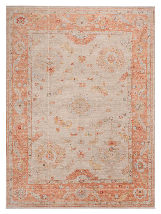 Anadol Angora Oushak  Ivory Pink Traditional