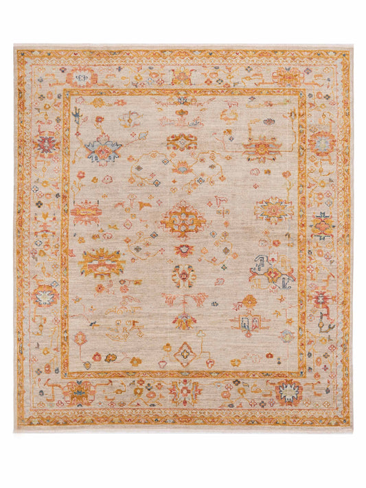 Anadol Angora Oushak  Ivory Silver Traditional