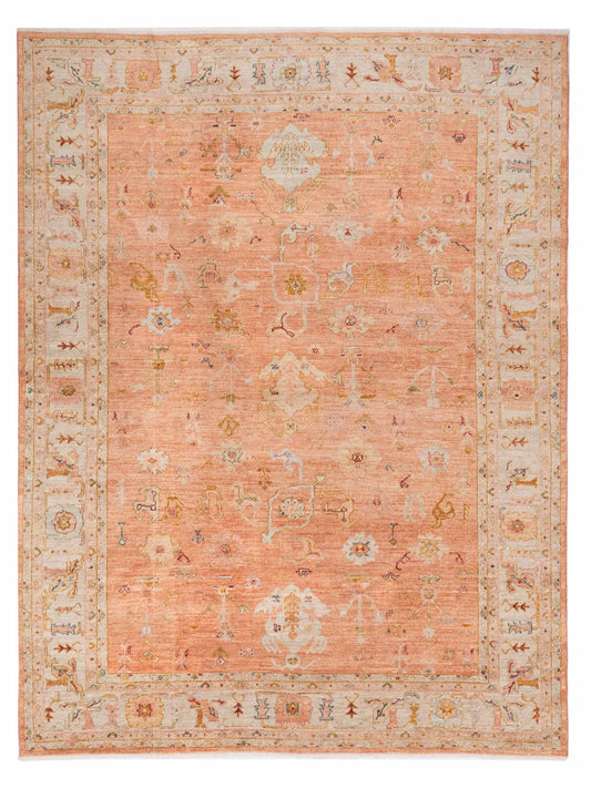 Anadol Angora Oushak  Pink Ivory Traditional