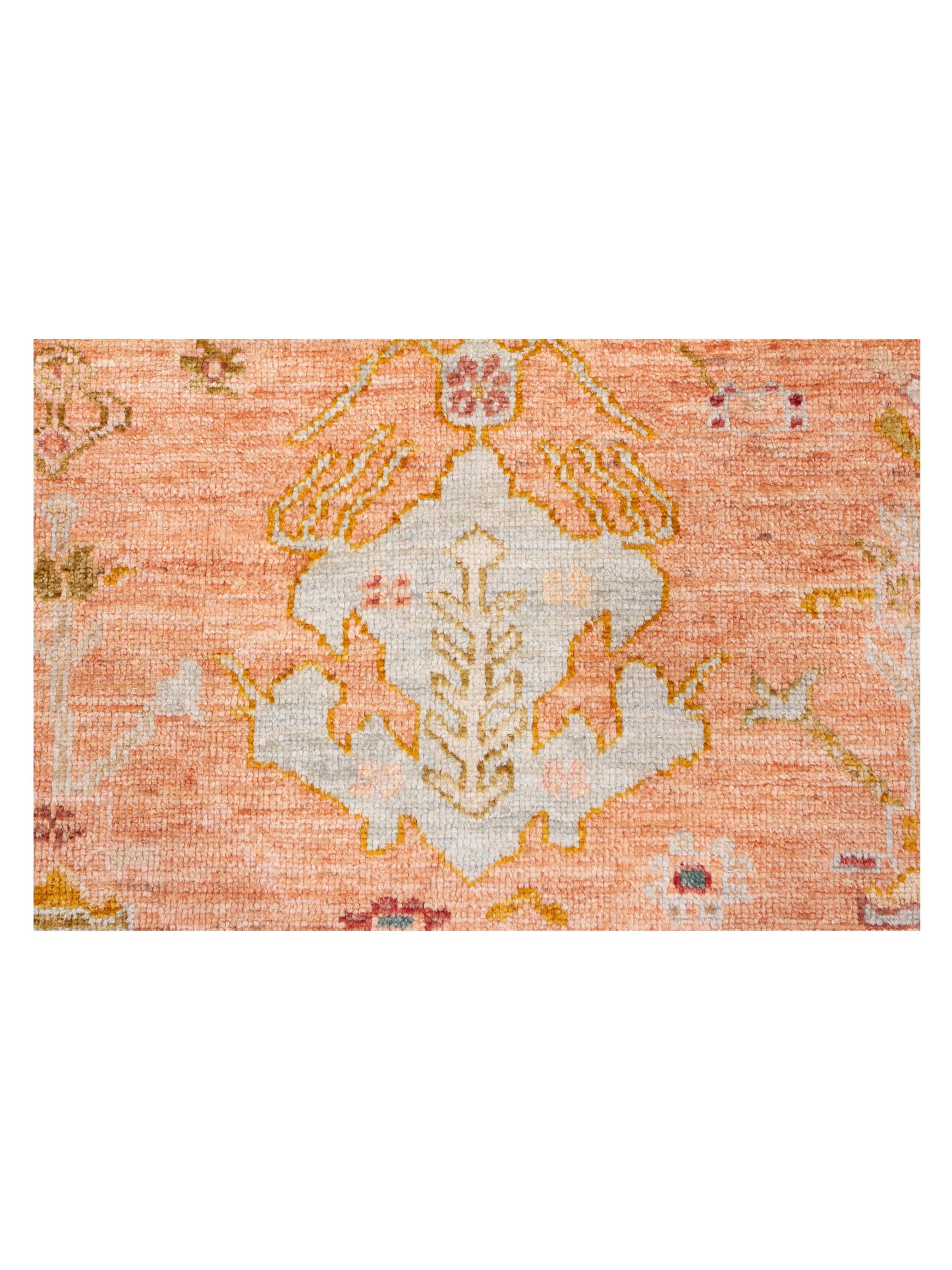 Angora Oushak 148225 Pink Ivory 10.3x13 Hand Knotted Rug