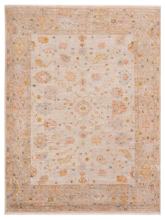 Anadol Angora Oushak  Ivory Silver Traditional