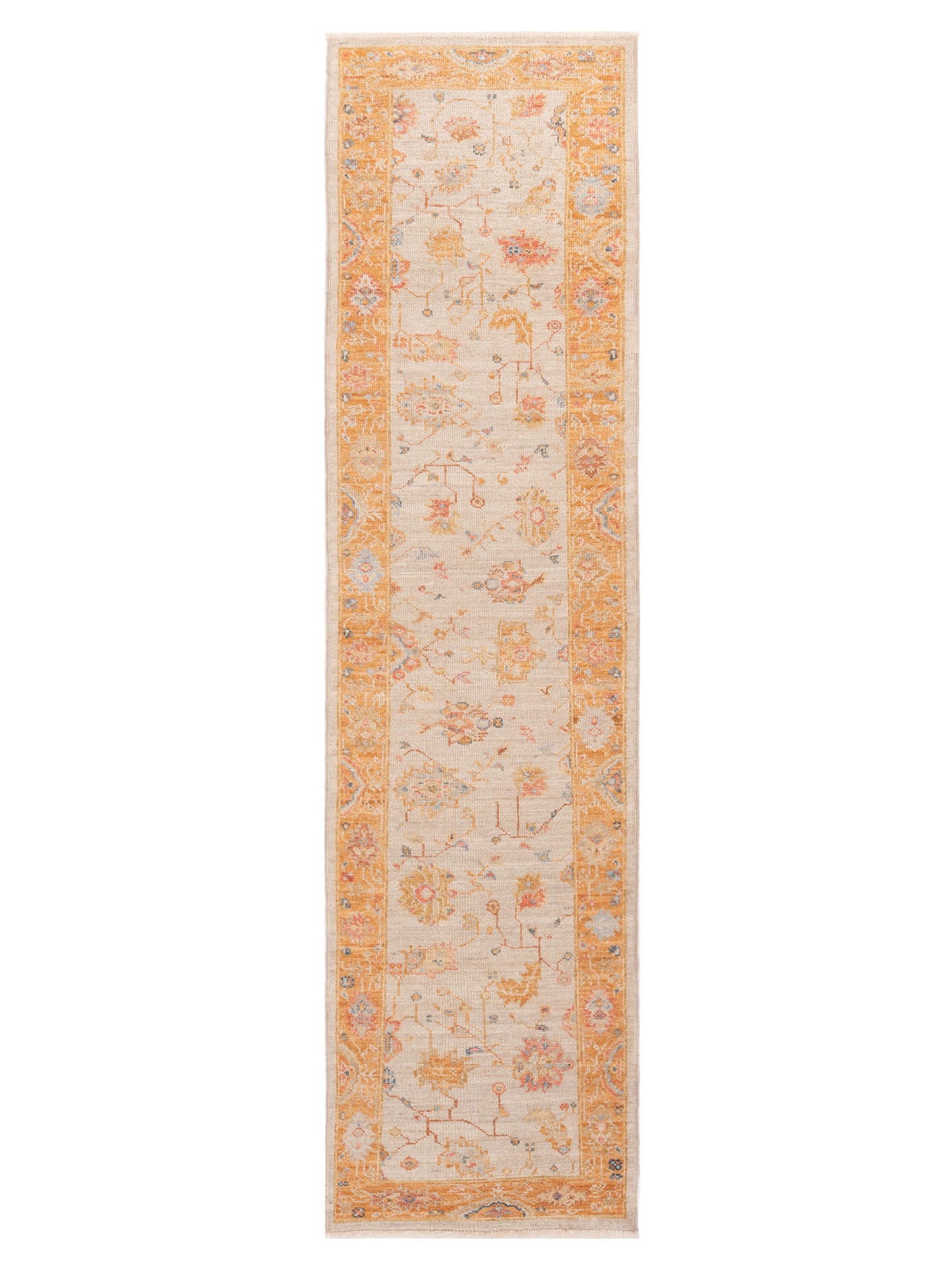 Anadol Angora Oushak Ivory Orange Traditional