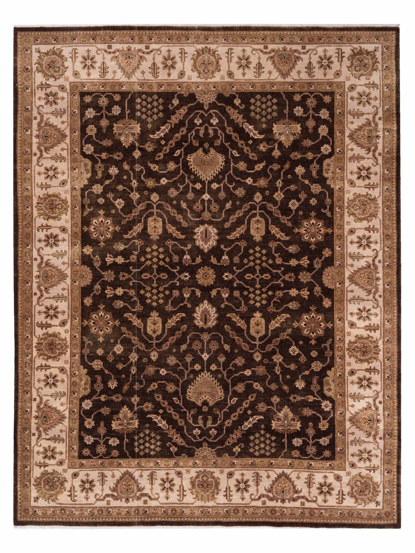 Rajpur Ghazani Dark Green Ivory Transitional