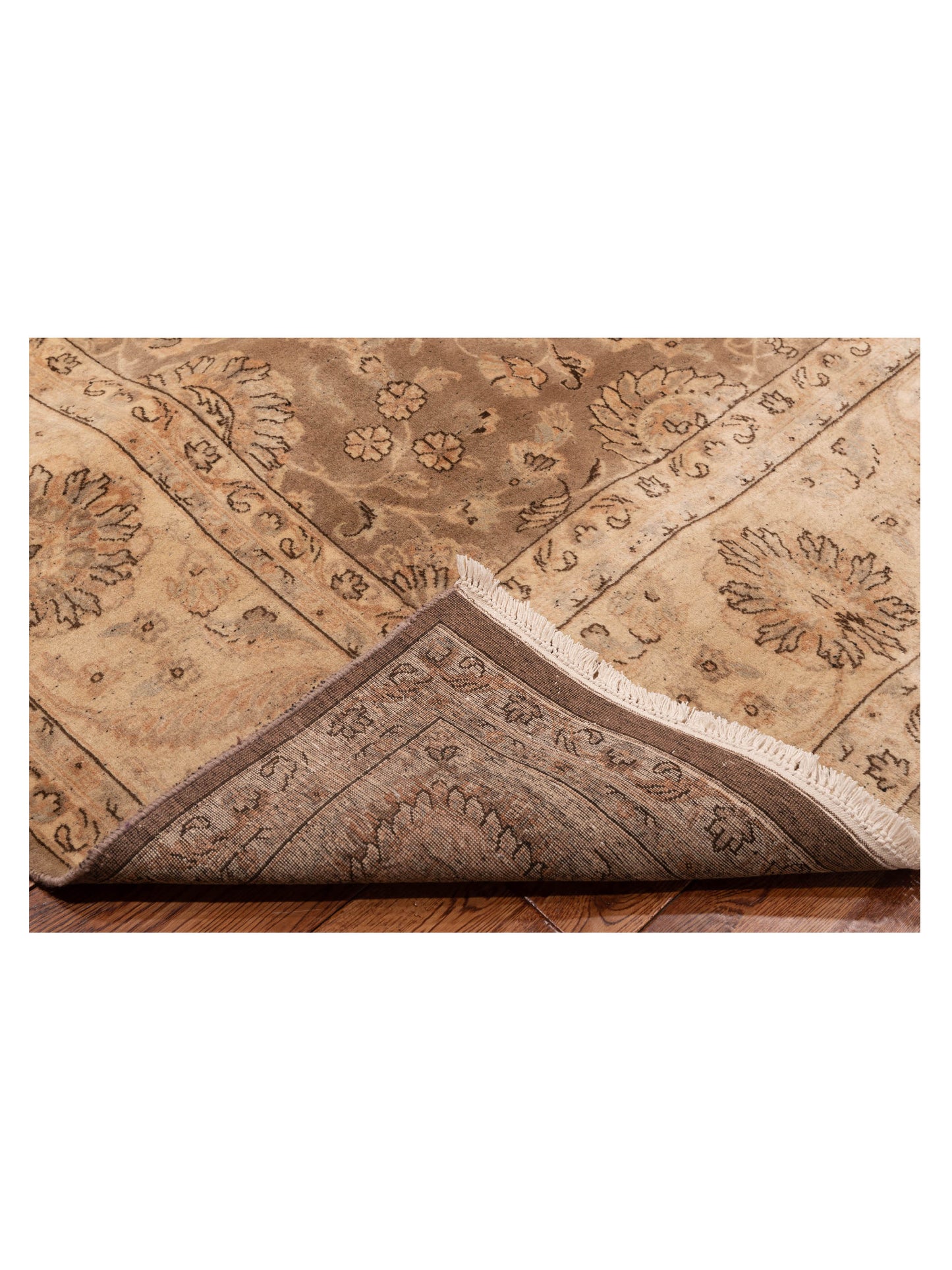 Crown 148317 Brown Beige 9.1x12.2 Hand Knotted Rug