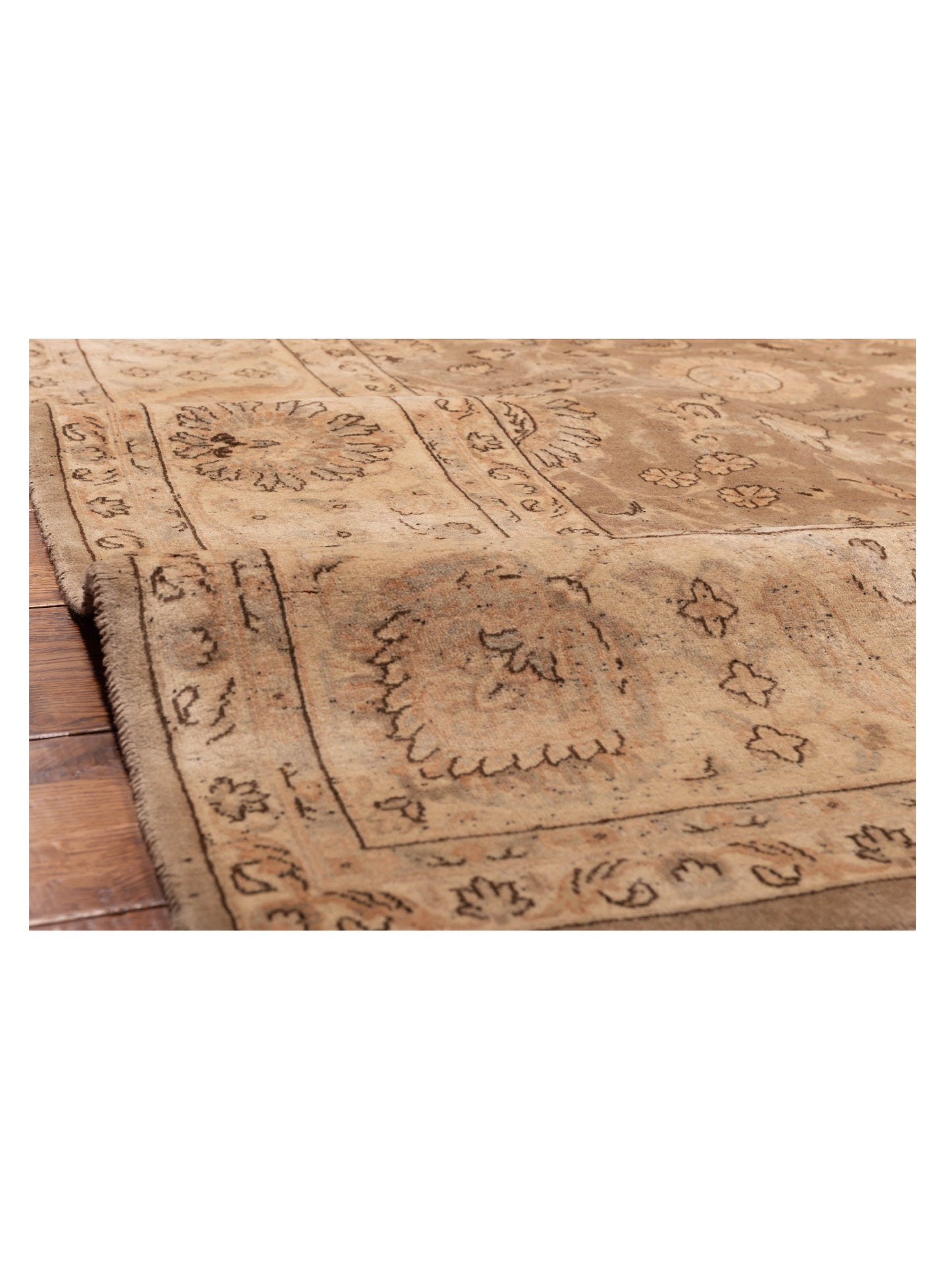 Crown 148317 Brown Beige 9.1x12.2 Hand Knotted Rug