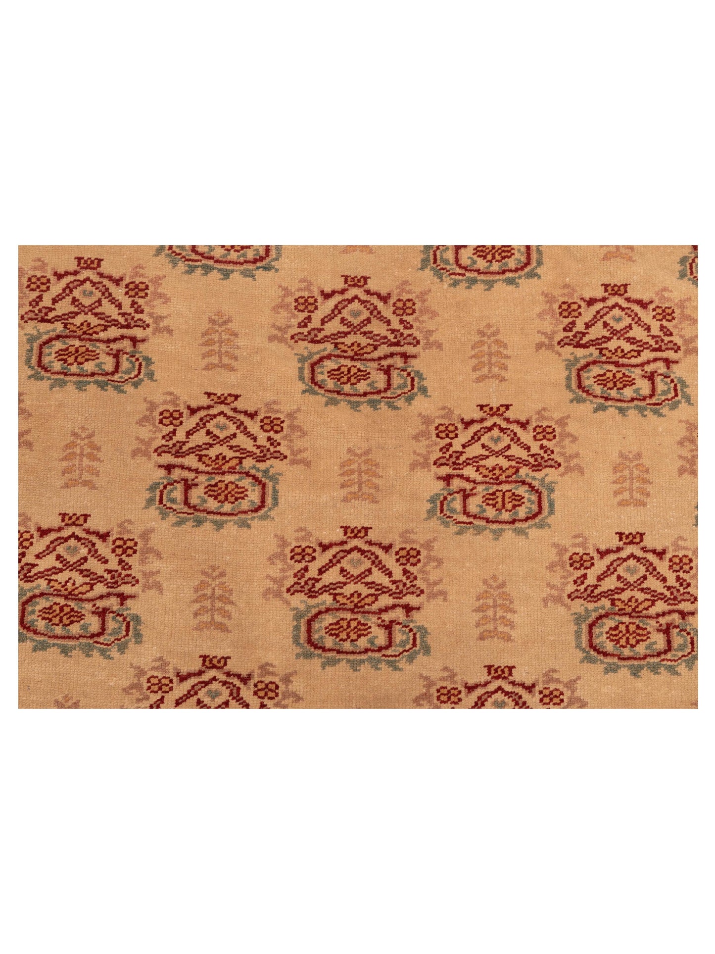 Antique Loom 148321 Beige Rust 6.8x9 Hand Knotted Rug