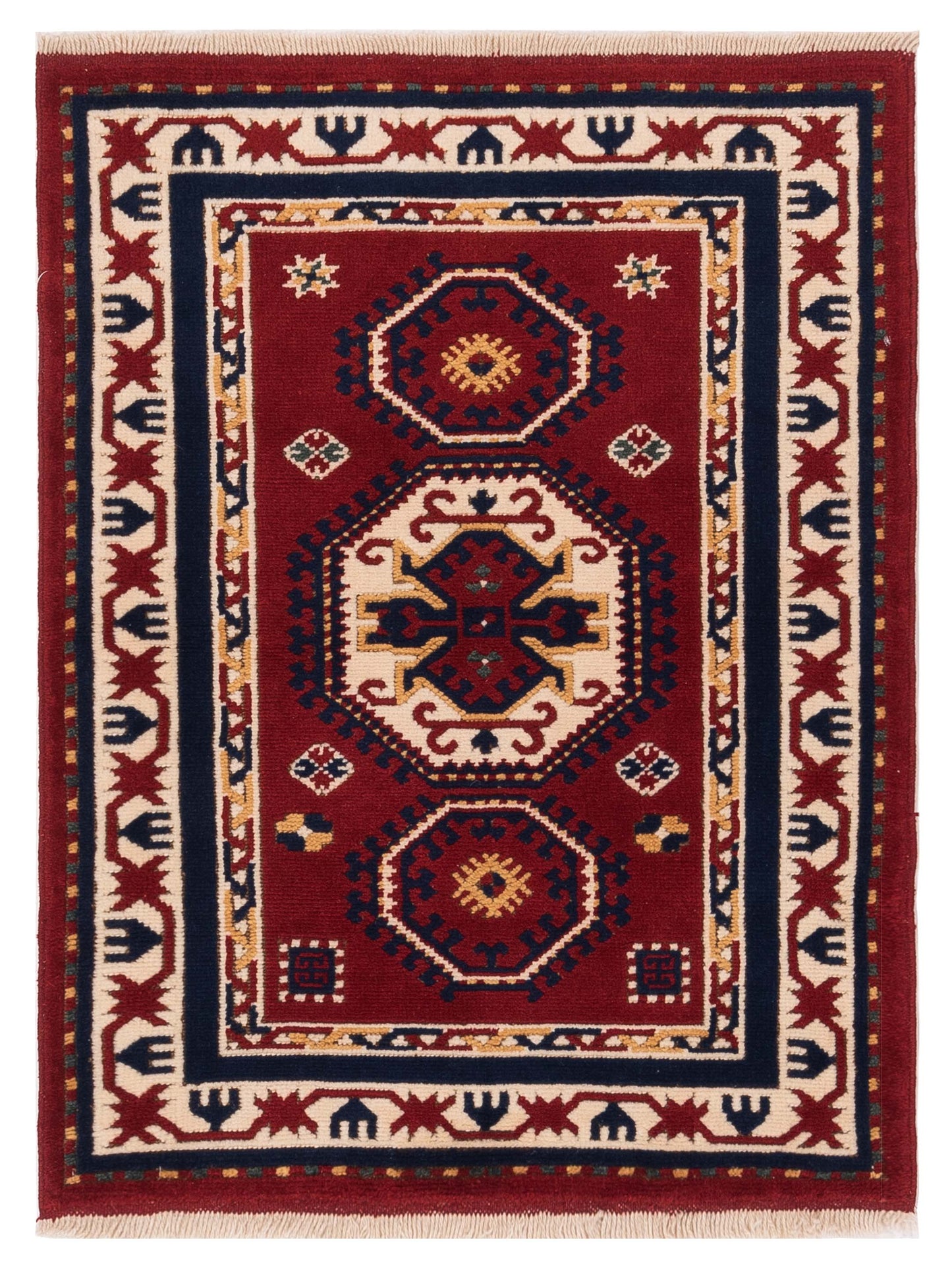 Pasha Turkish Shirwan Red Ivory Traditional