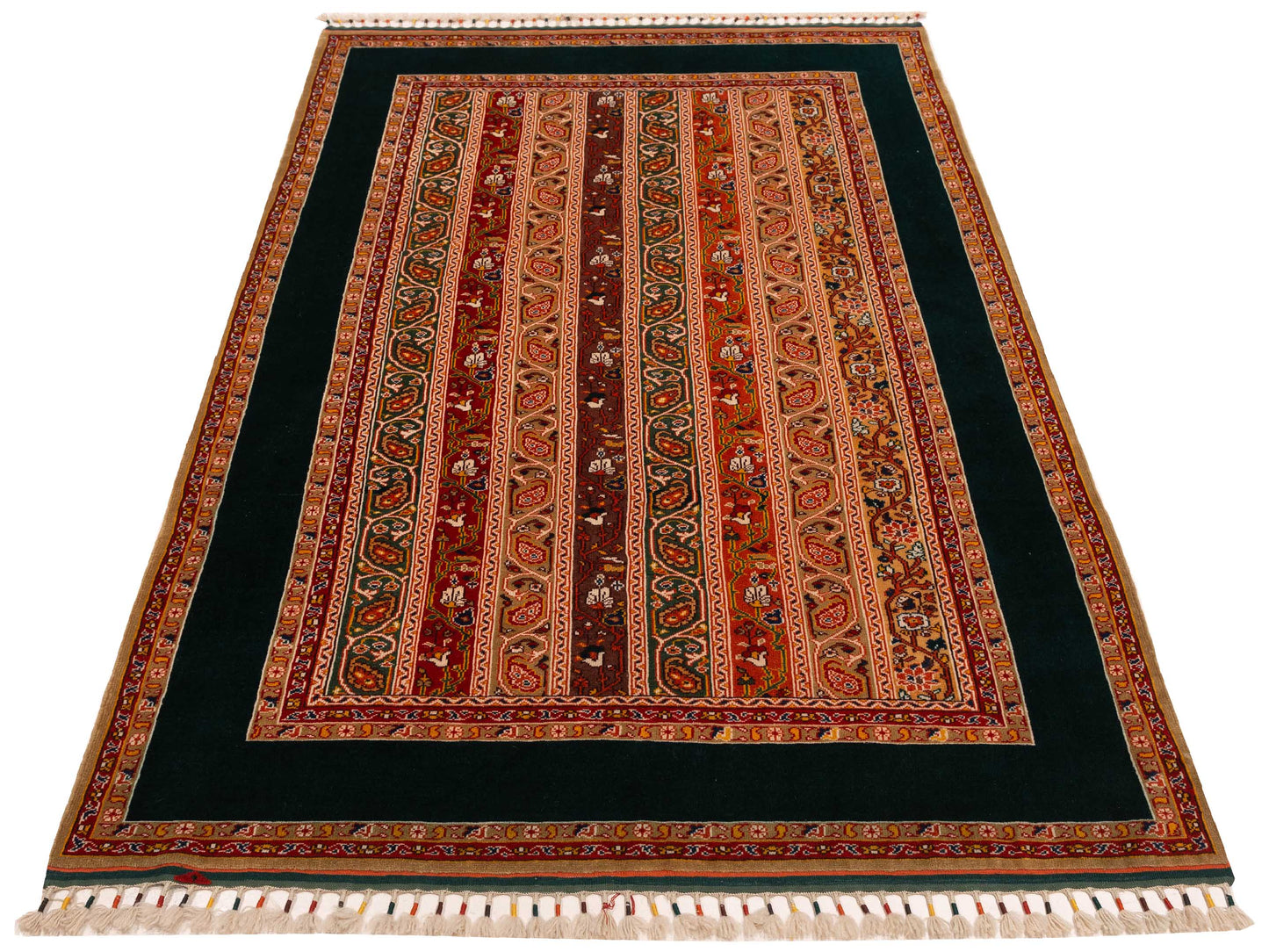 Turkish Shirwan 148341 Multi Multi 6.5x9.2 Hand Knotted Rug