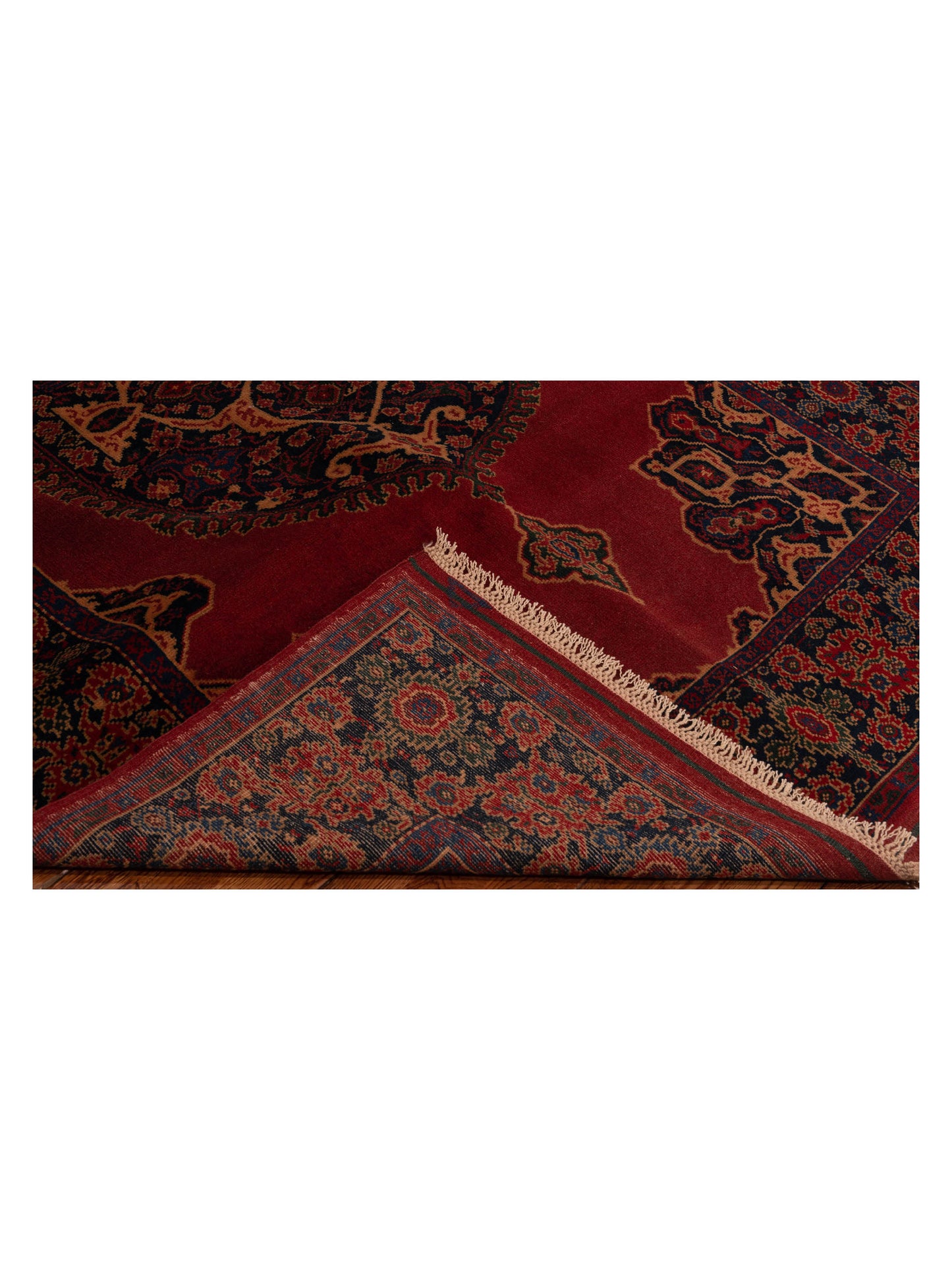 Turkish Shirwan 148343 Red Navy 5.10x8 Hand Knotted Rug