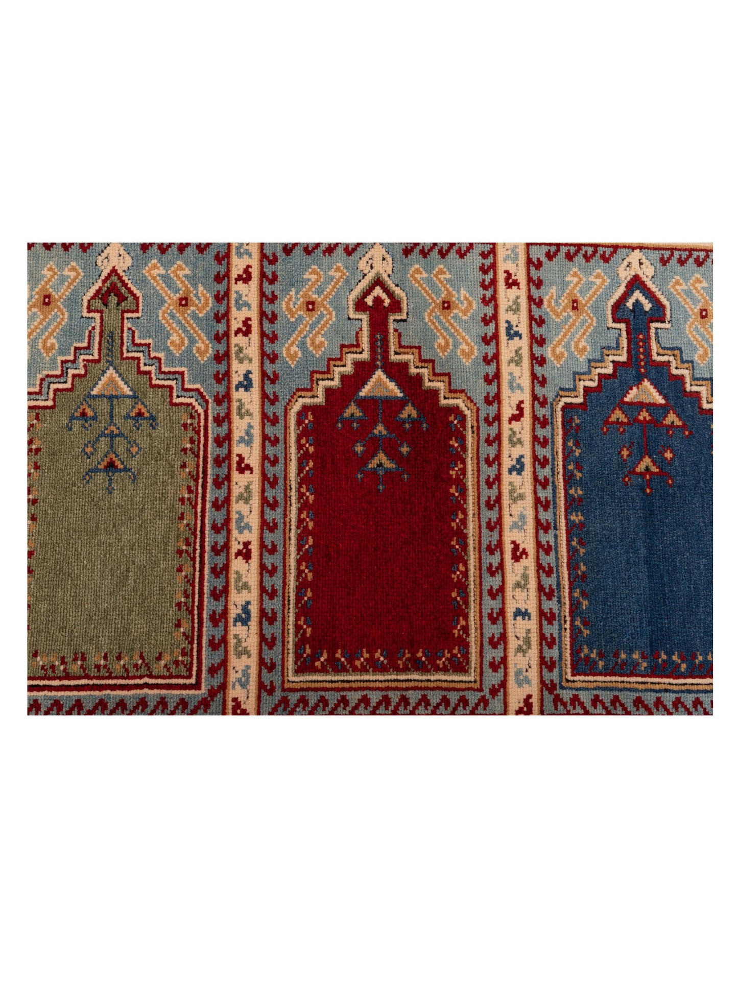 Turkish Shirwan 148349 Multi Multi 3.4x4.1 Hand Knotted Rug