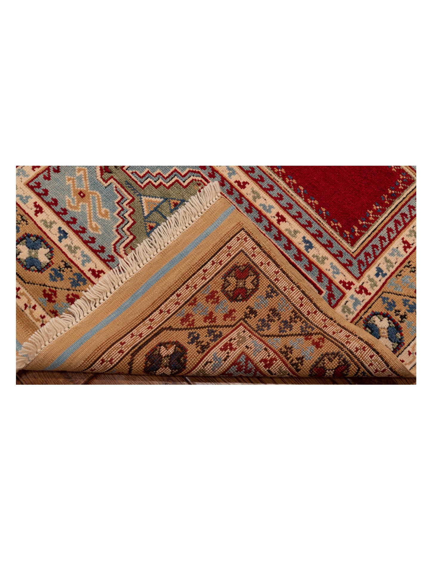 Turkish Shirwan 148349 Multi Multi 3.4x4.1 Hand Knotted Rug