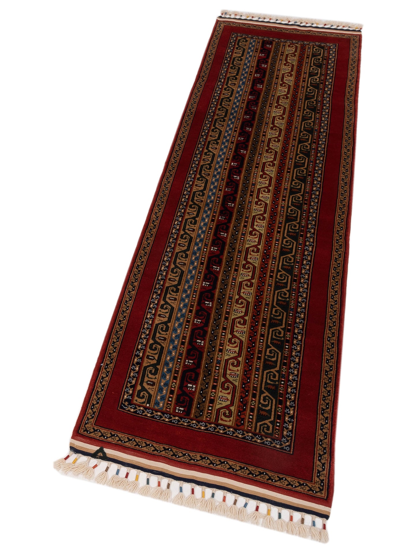 Turkish Shirwan 148361 Multi Multi 3x9.7 Hand Knotted Rug