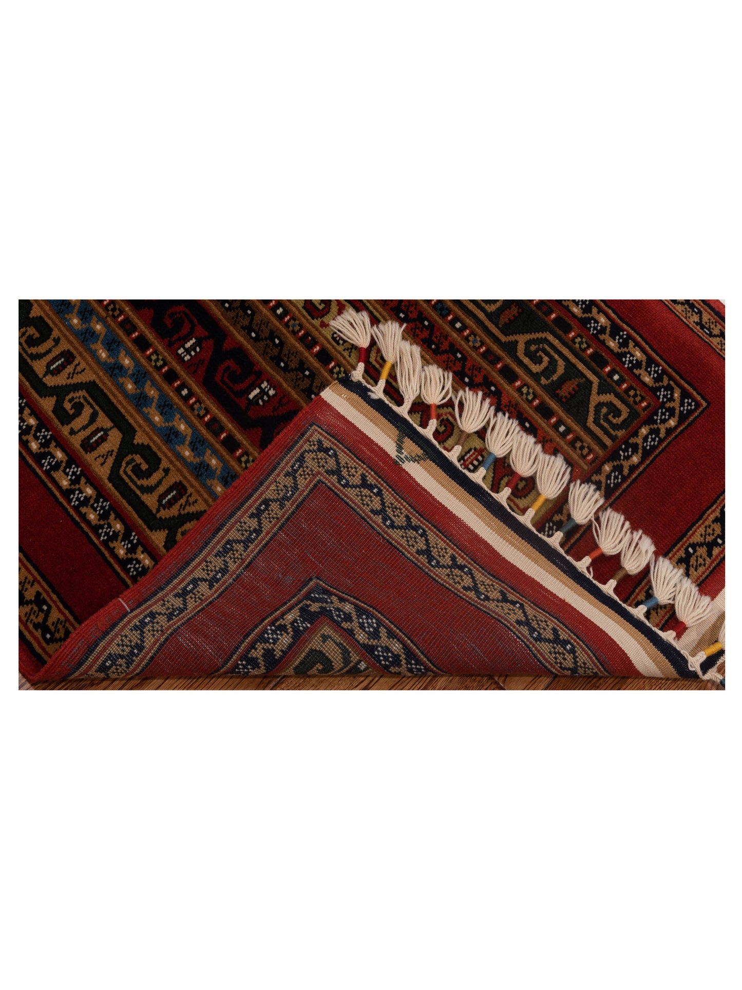 Turkish Shirwan 148361 Multi Multi 3x9.7 Hand Knotted Rug