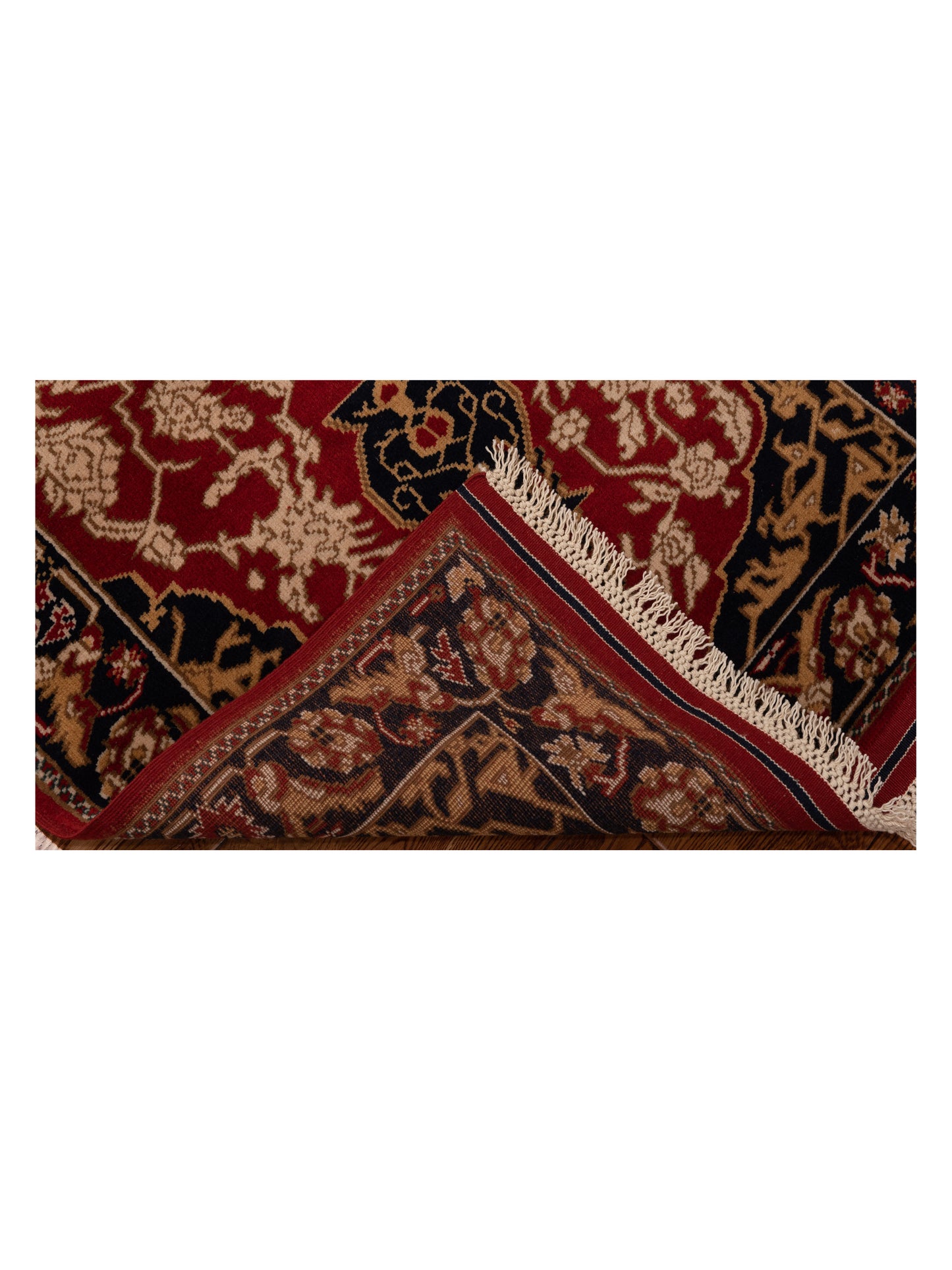 Turkish Shirwan 148362 Red Navy 3x4.3 Hand Knotted Rug