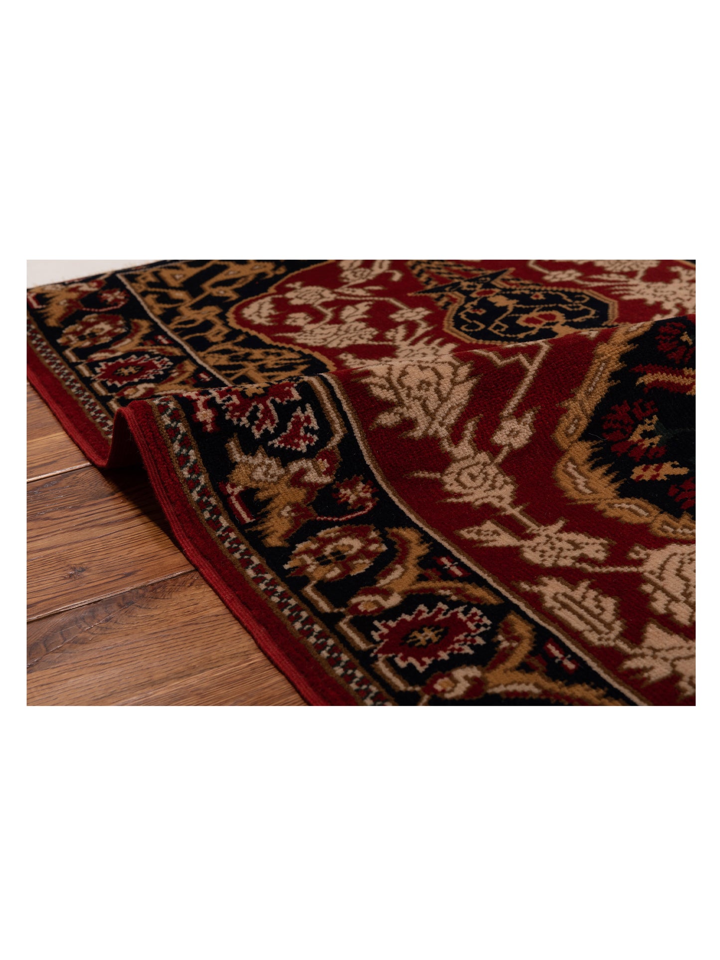 Turkish Shirwan 148362 Red Navy 3x4.3 Hand Knotted Rug