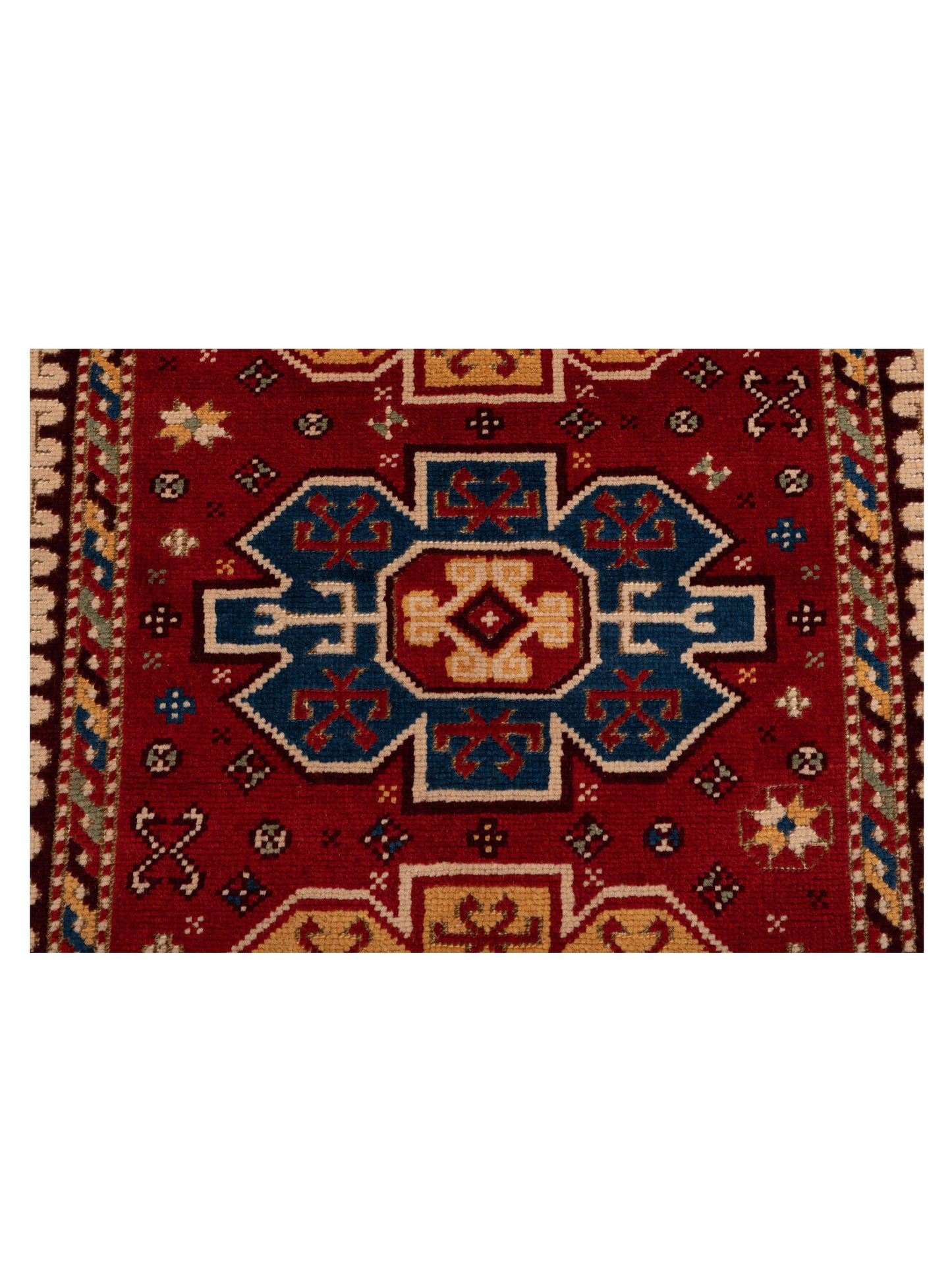 Turkish Shirwan 148369 Red Ivory 4.2x5.9 Hand Knotted Rug