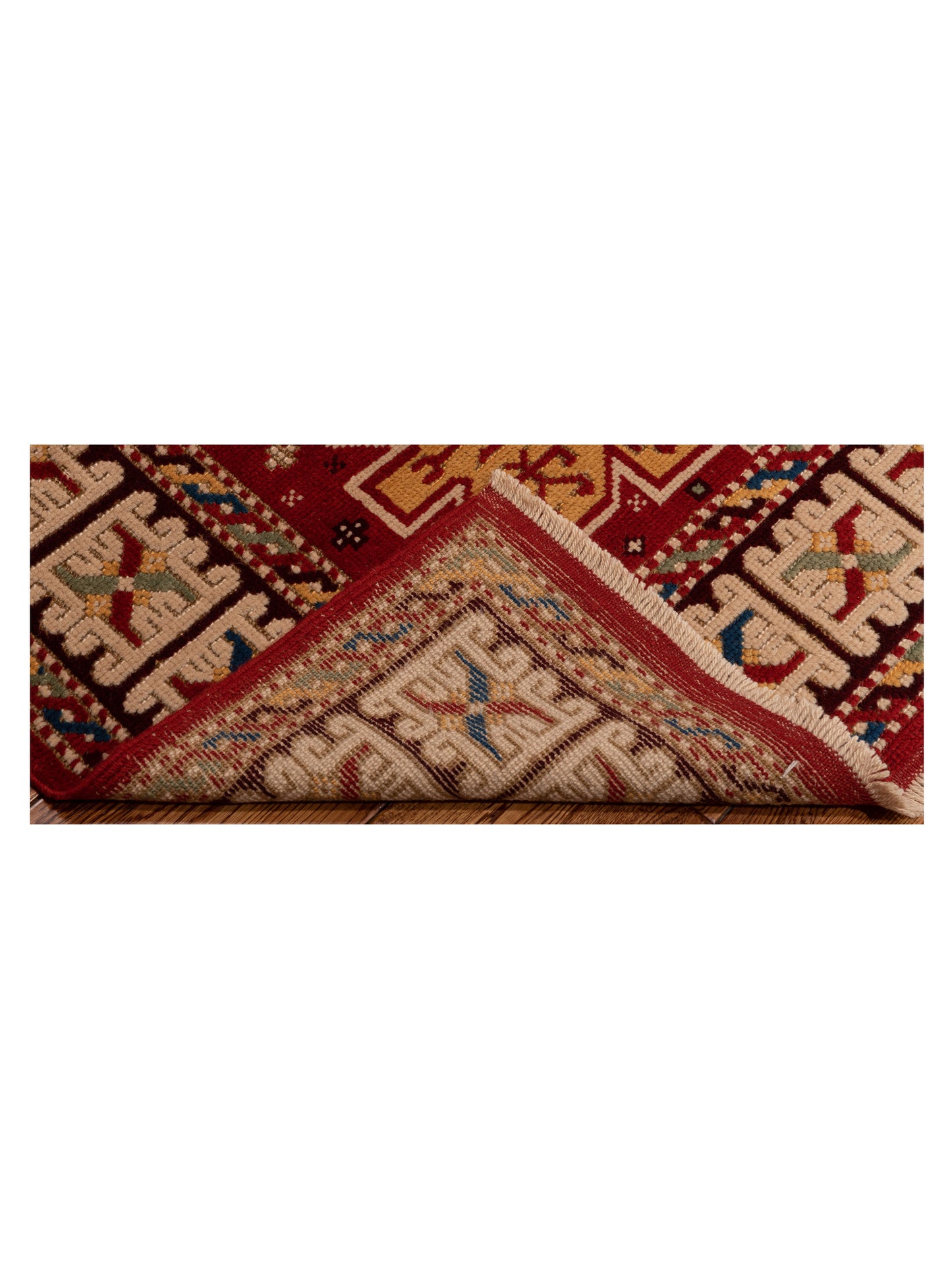 Turkish Shirwan 148369 Red Ivory 4.2x5.9 Hand Knotted Rug