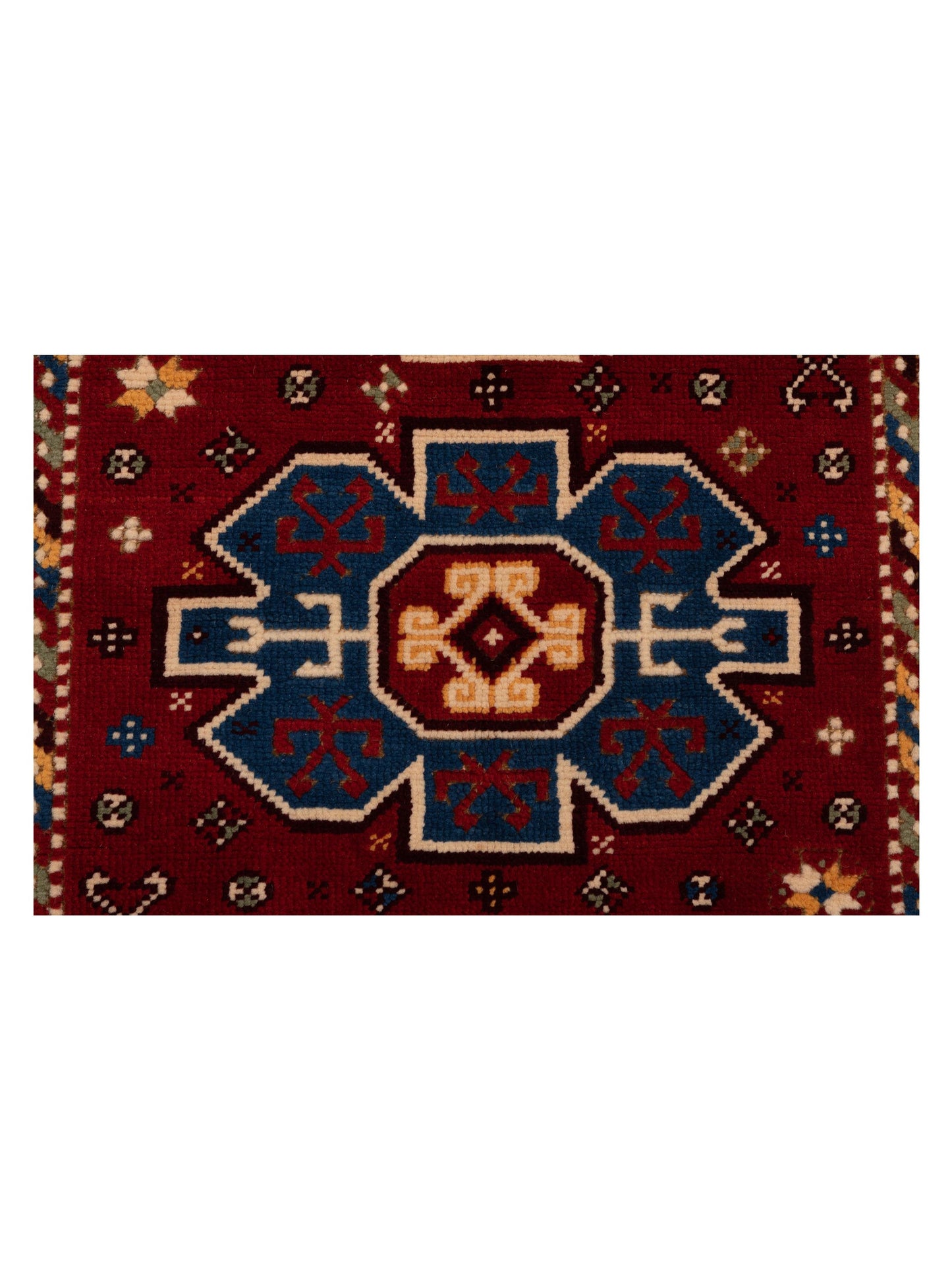 Turkish Shirwan 148374 Red Ivory 4.1x5.8 Hand Knotted Rug