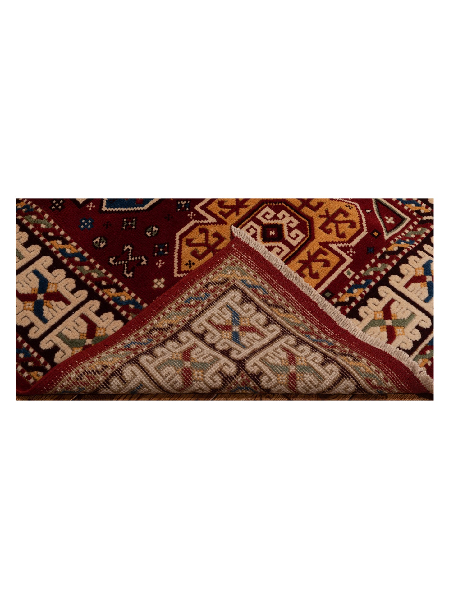 Turkish Shirwan 148374 Red Ivory 4.1x5.8 Hand Knotted Rug
