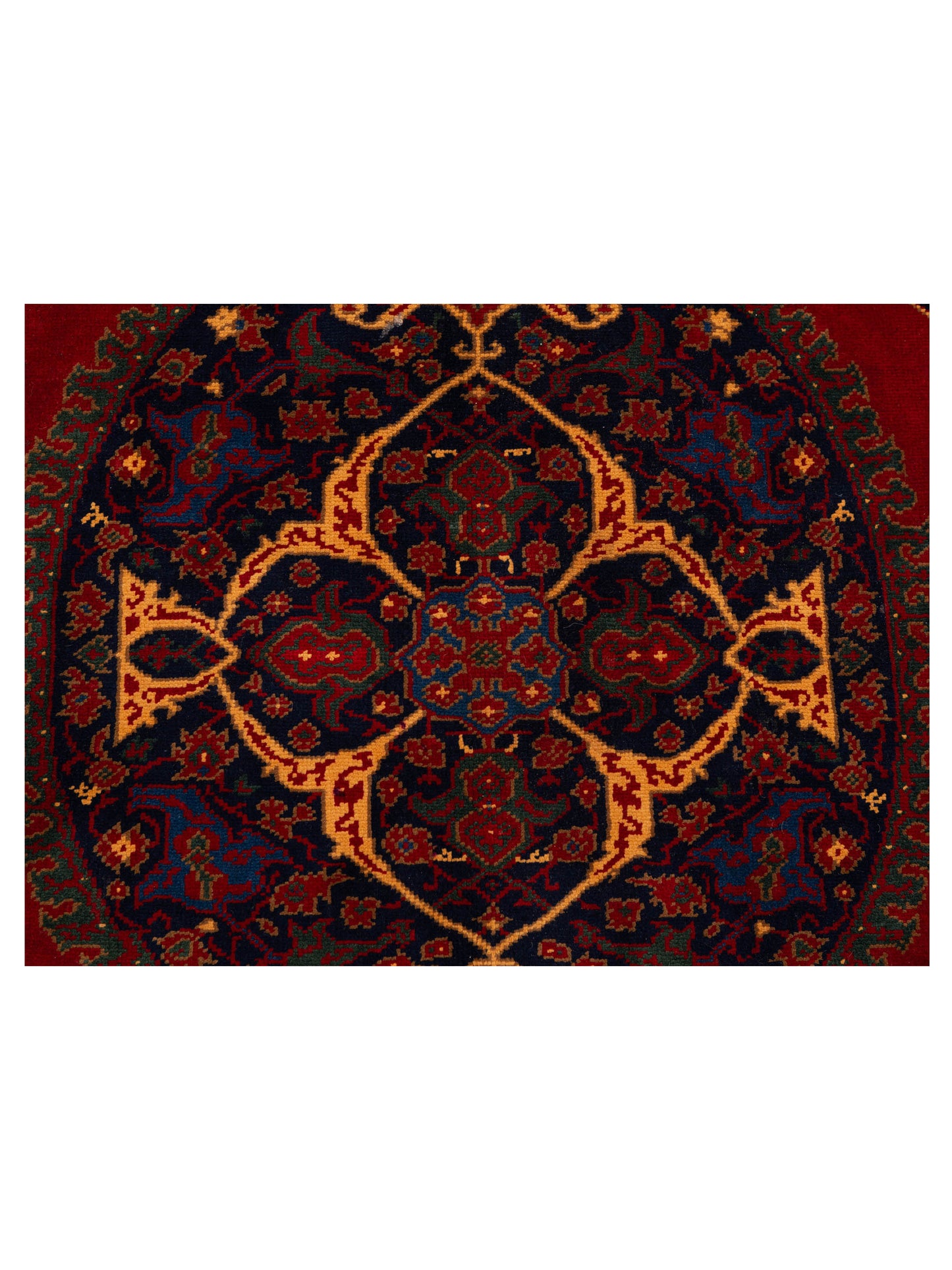 Turkish Shirwan 148375 Red Navy 5.7x7.8 Hand Knotted Rug