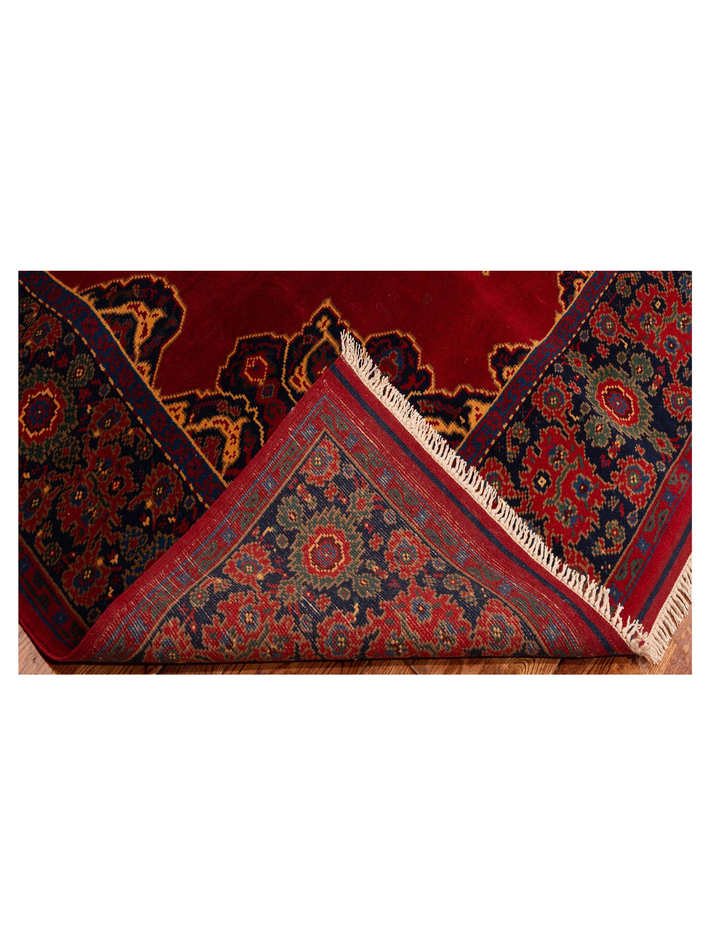 Turkish Shirwan 148375 Red Navy 5.7x7.8 Hand Knotted Rug