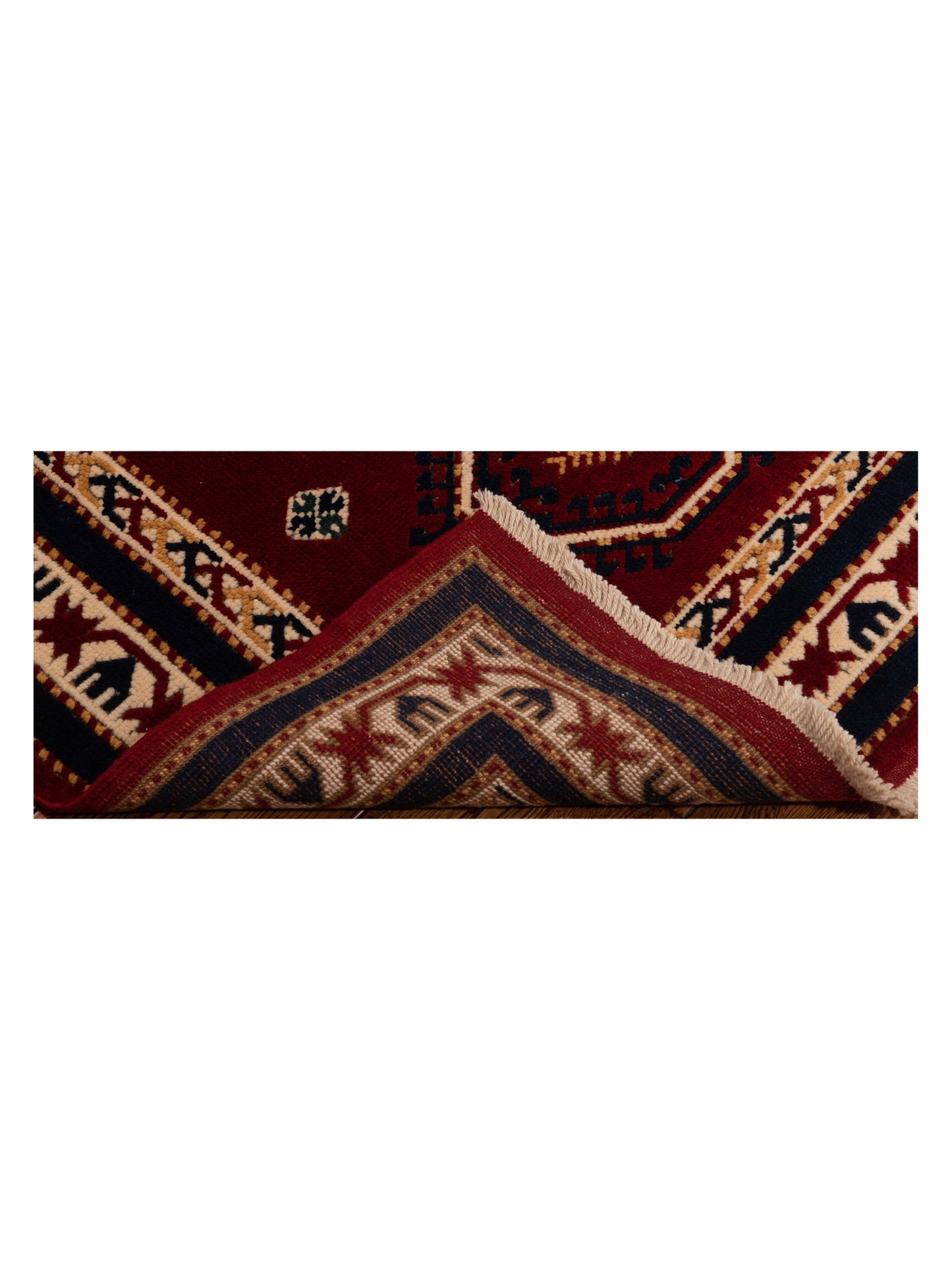 Turkish Shirwan 148385 Red Ivory 4.1x5.6 Hand Knotted Rug