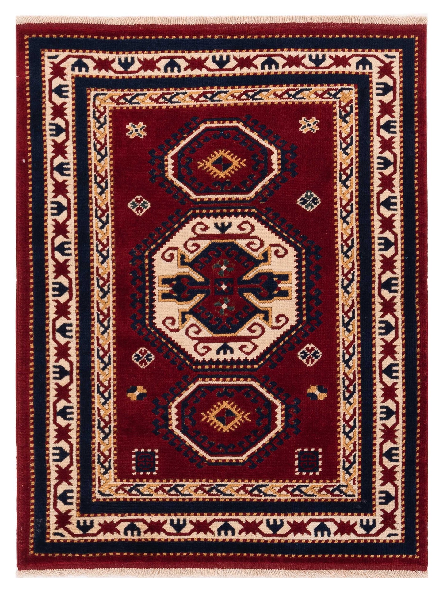 Pasha Turkish Shirwan Red Ivory Traditional