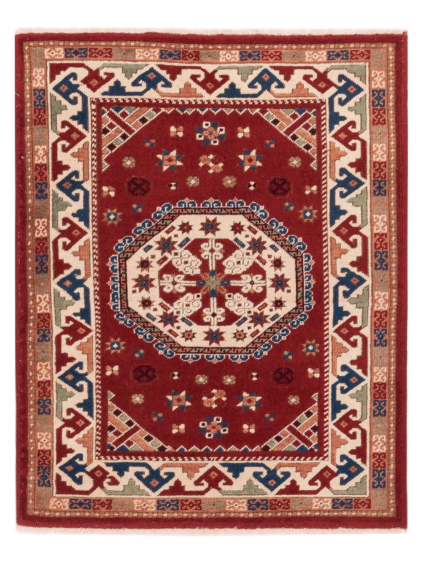 Pasha Turkish Shirwan Red Ivory Traditional