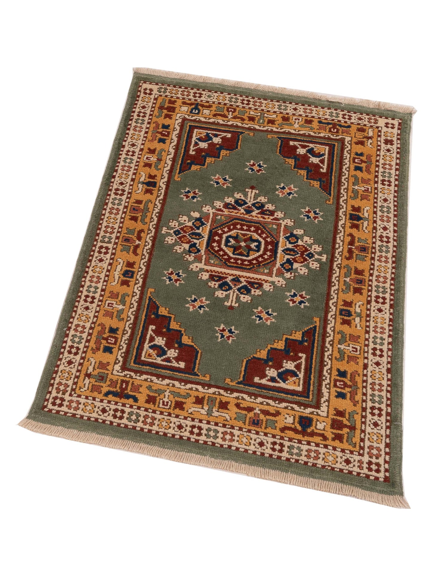 Turkish Shirwan 148387 Red Charcoal 3.1x5.8 Hand Knotted Rug