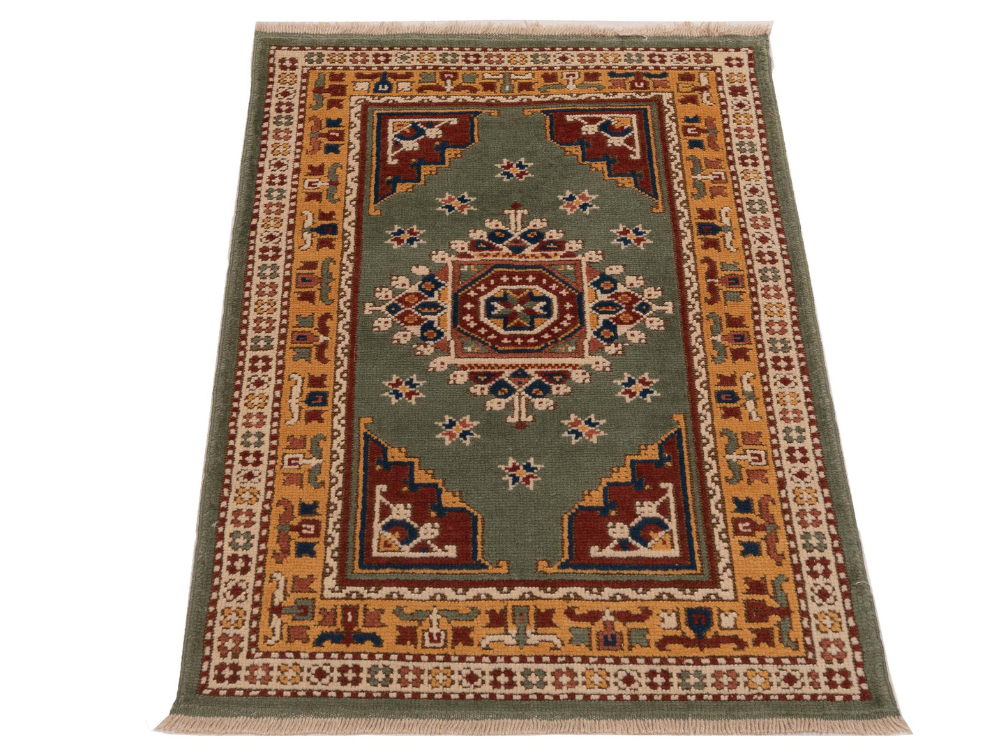 Turkish Shirwan 148387 Red Charcoal 3.1x5.8 Hand Knotted Rug