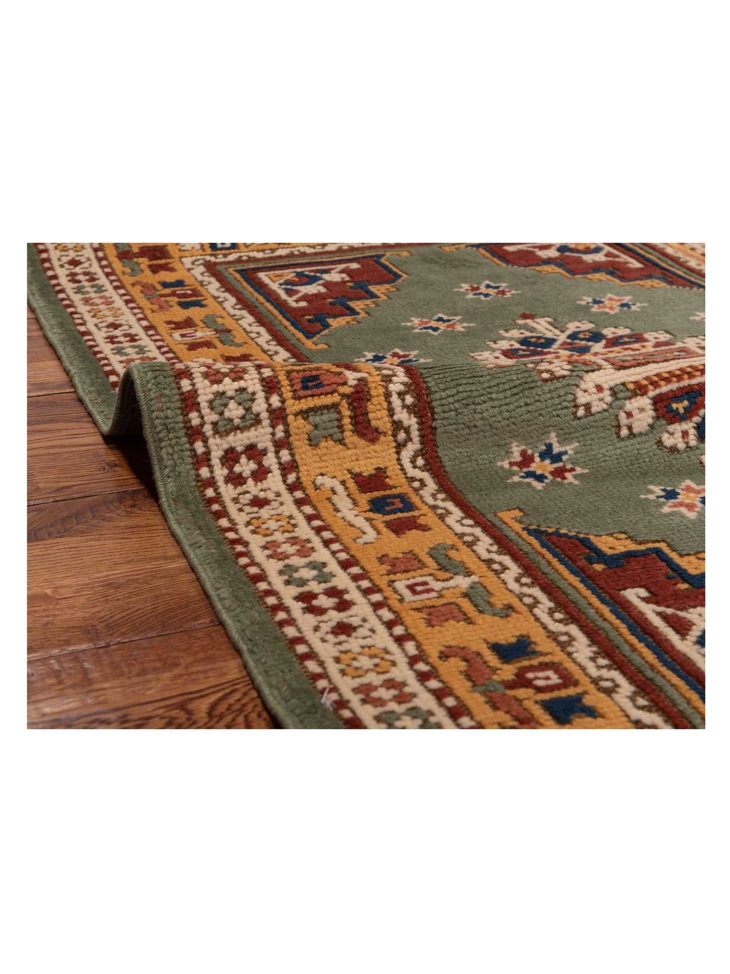 Turkish Shirwan 148387 Red Charcoal 3.1x5.8 Hand Knotted Rug