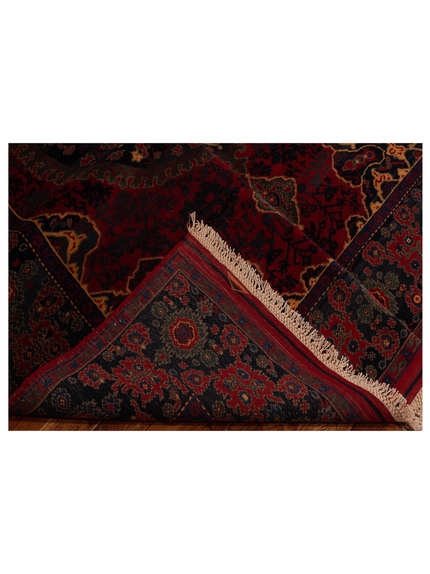 Turkish Shirwan 148389 Red Navy 5.8x7.4 Hand Knotted Rug